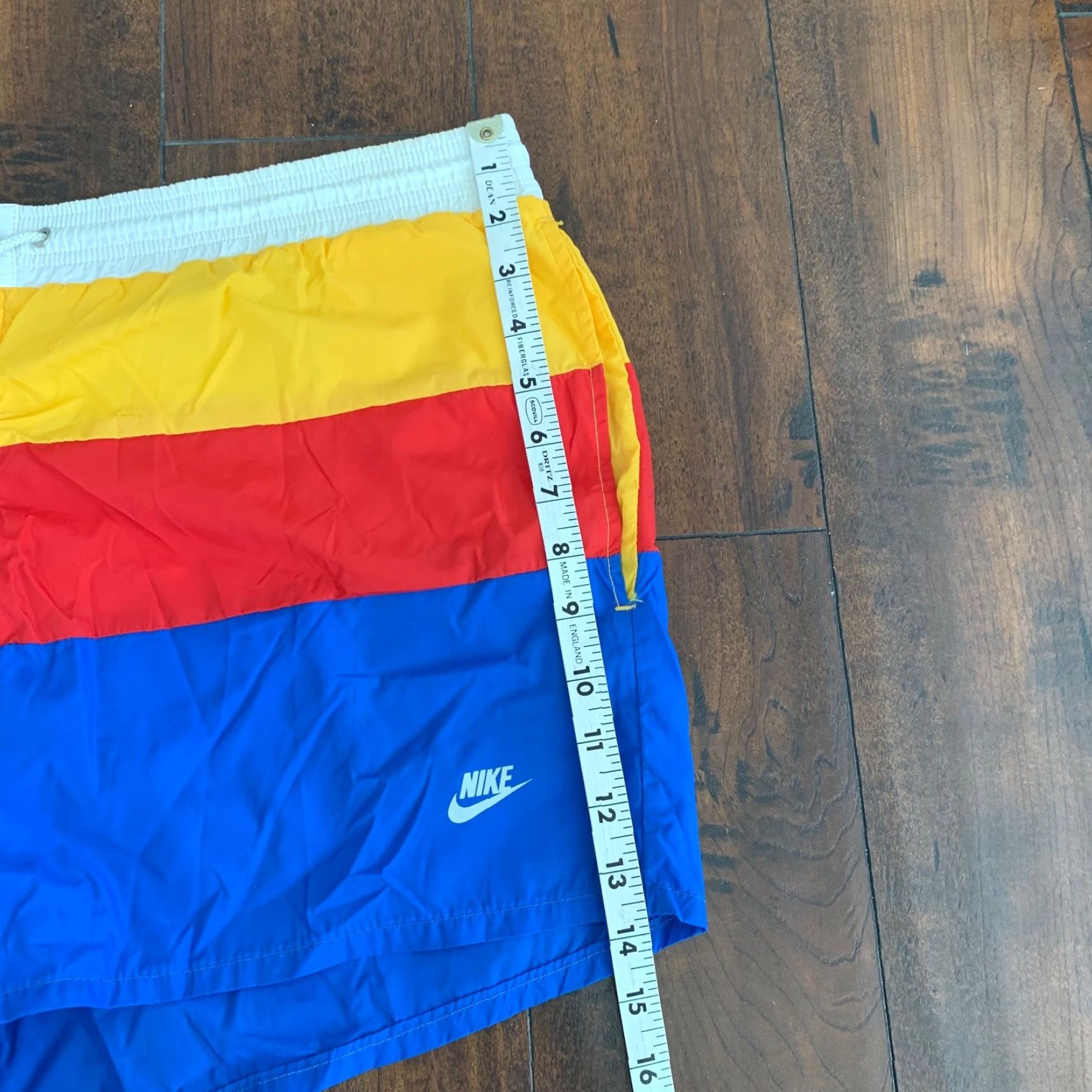Nike Vintage Nike 80s Athletic Shorts XL Blue Summer Activewear Basketball Pockets Nylon Logo Men's Size US 36 / EU 52 - 2 Thumbnail