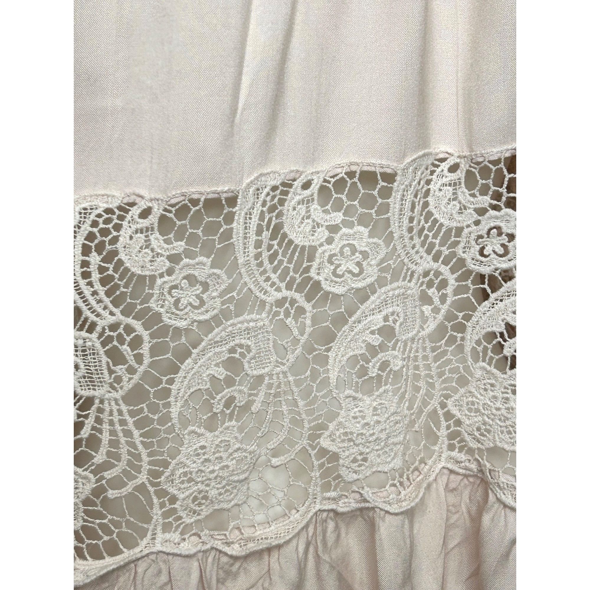 Free People Free People. Blouse S/P Pink, Lace Tassels Balloon Long Slee Size S / US 4 / IT 40 - 15 Thumbnail