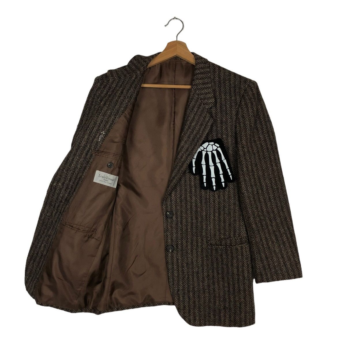 Vintage 💥Rare Double Breast Pin Striped Jacket Louis Feraud Paris Size US M / EU 48-50 / 2 - 8 Thumbnail