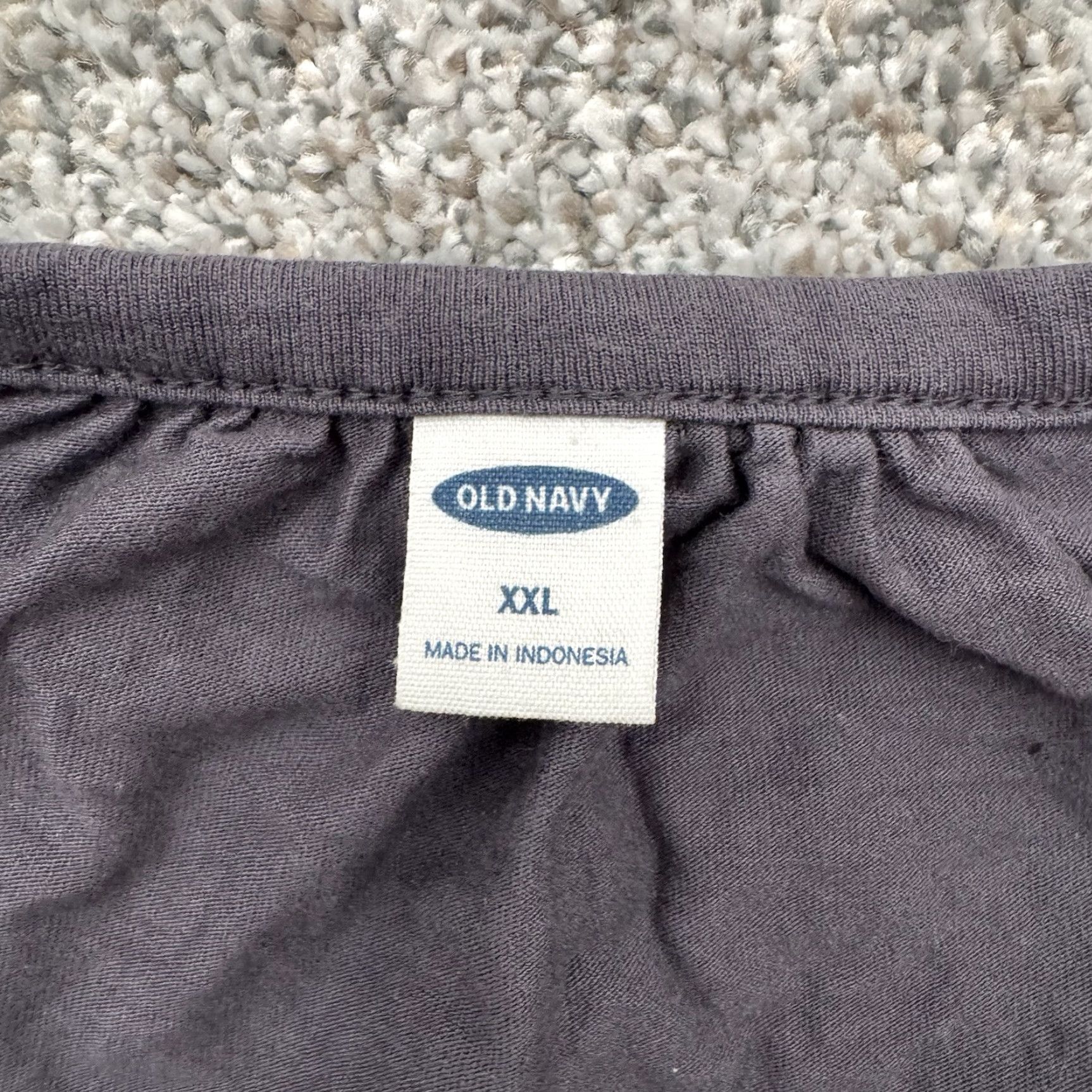 Old Navy Old Navy Blouse Womens 2XL Gray Boho Peasant Sleeves V-Neck Rayon 2010s Size XXL / US 16-18 / IT 52-54 - 5 Thumbnail