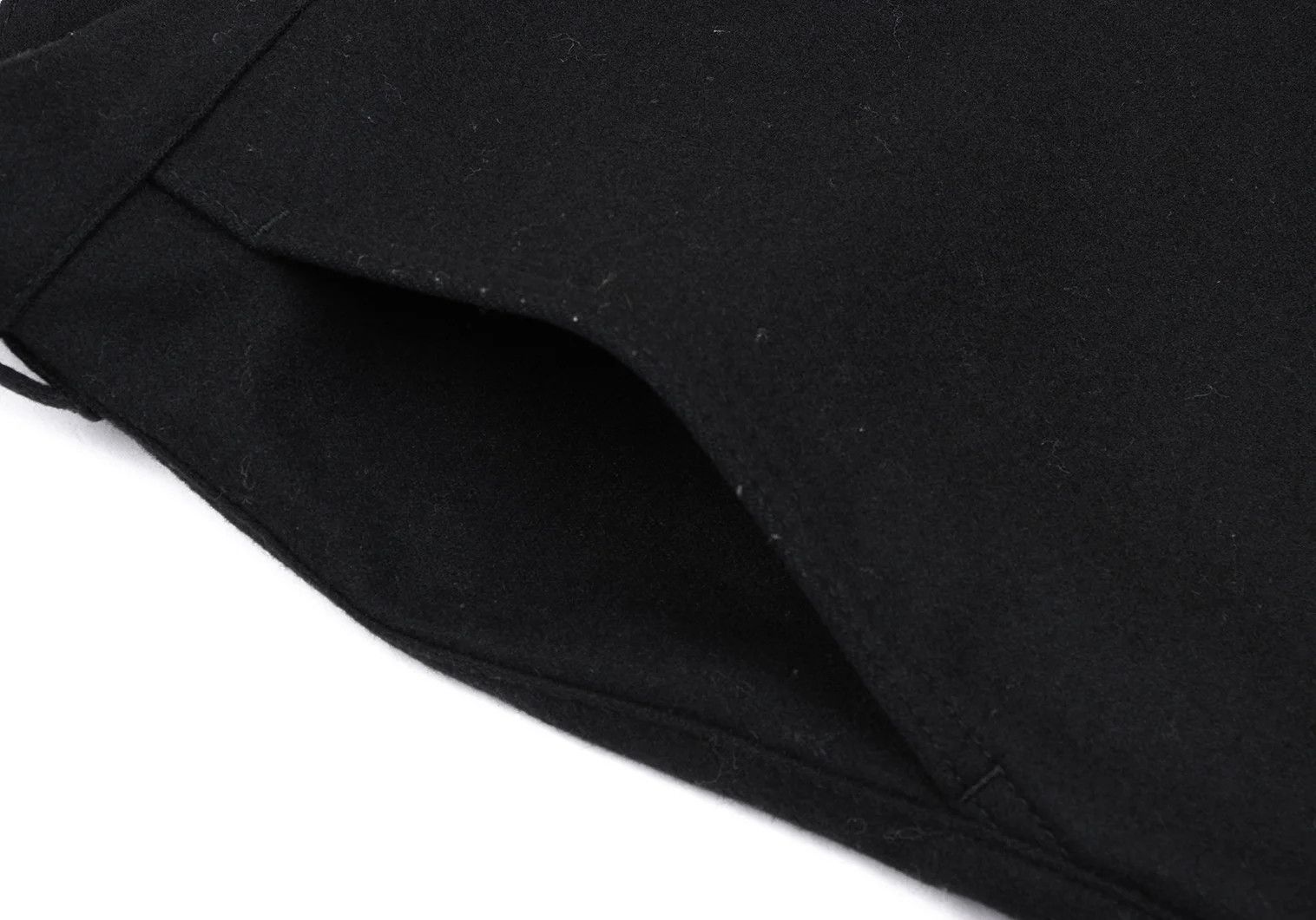 Comme des Garcons Homme Plus Wool Straight Pants in Black - Size SS Size US 36 / EU 52 - 6 Thumbnail