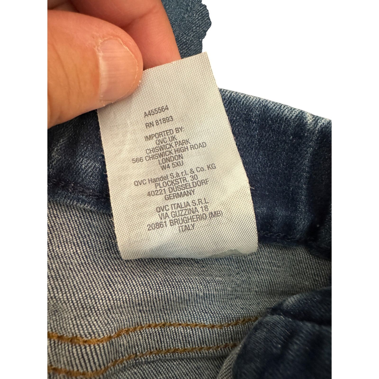 Denim & Co. Denim & Co. Stretch Wide Leg Jeans with Seam Detail 14 Reg. Size 36" / US 14 / IT 50 - 11 Thumbnail