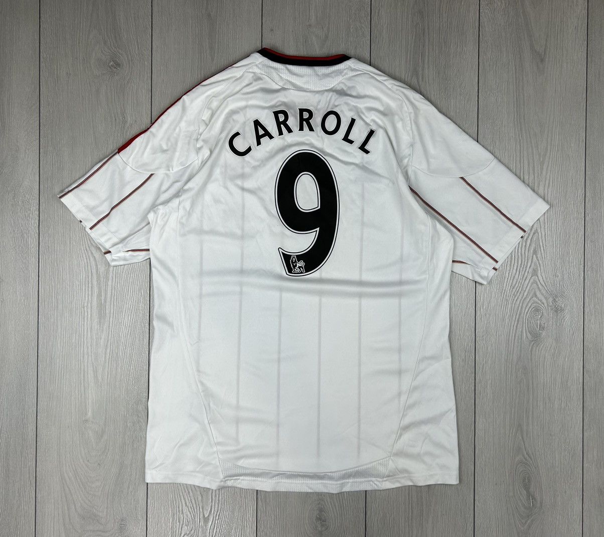 Adidas Adidas Liverpool #9 Carroll Away Shirt 2010-11 jersey Size L Size US L / EU 52-54 / 3 - 2 Thumbnail