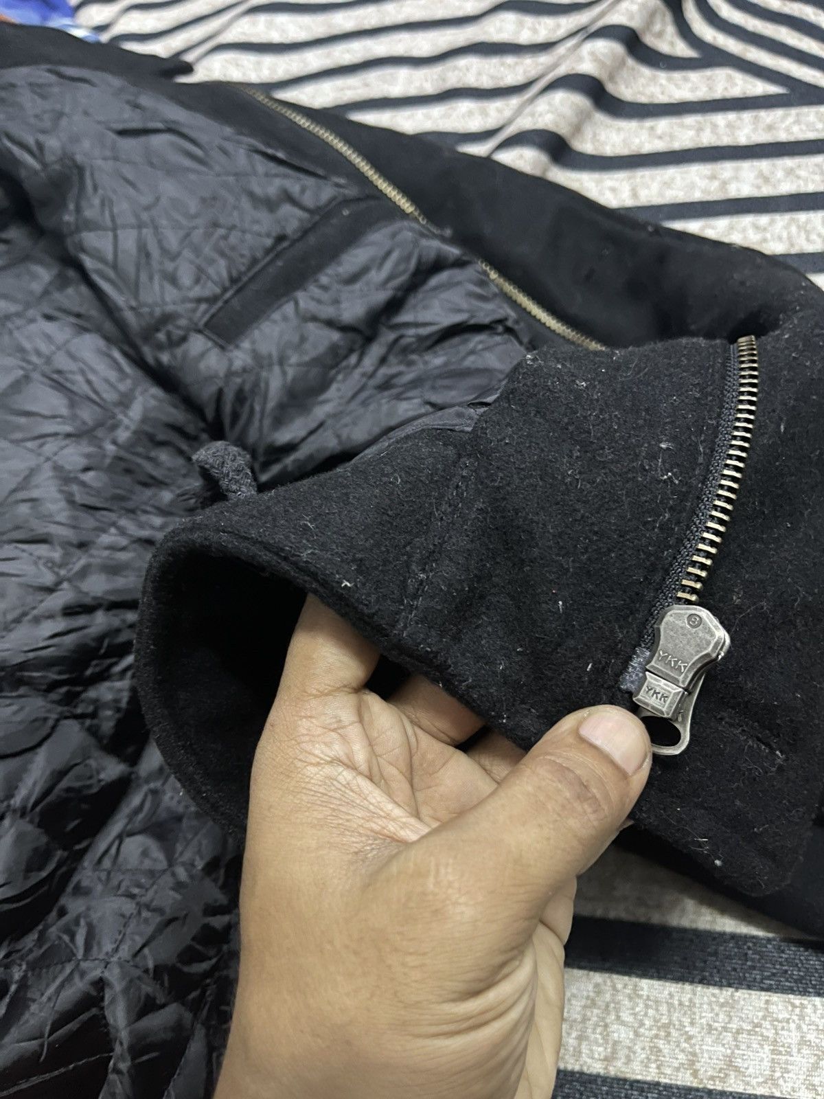 Indian Motorcycle KNUCKLE HEAD MOTORCYCLE CLOTHING WOOL JACKET QUILTED LINING Size US XL / EU 56 / 4 - 17 Thumbnail