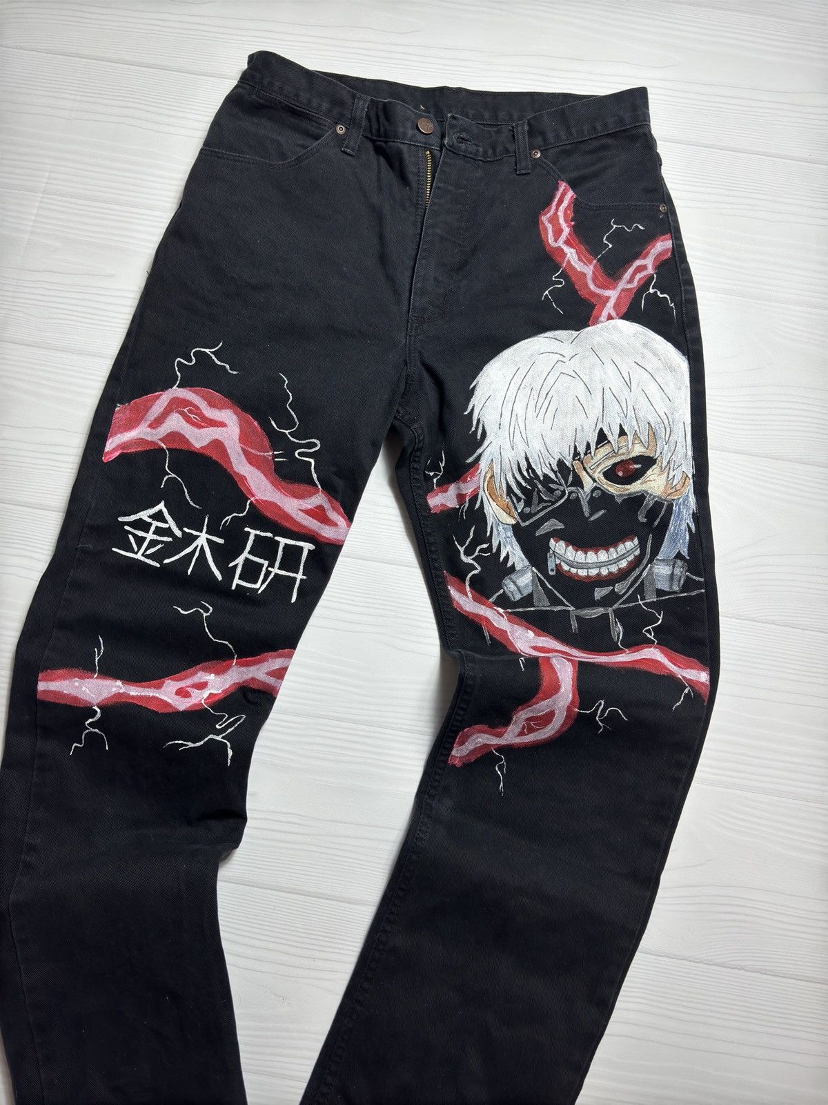 Vintage × Wrangler Vintage Wrangler Anime Jeans Custom Size US 33 - 2 Thumbnail