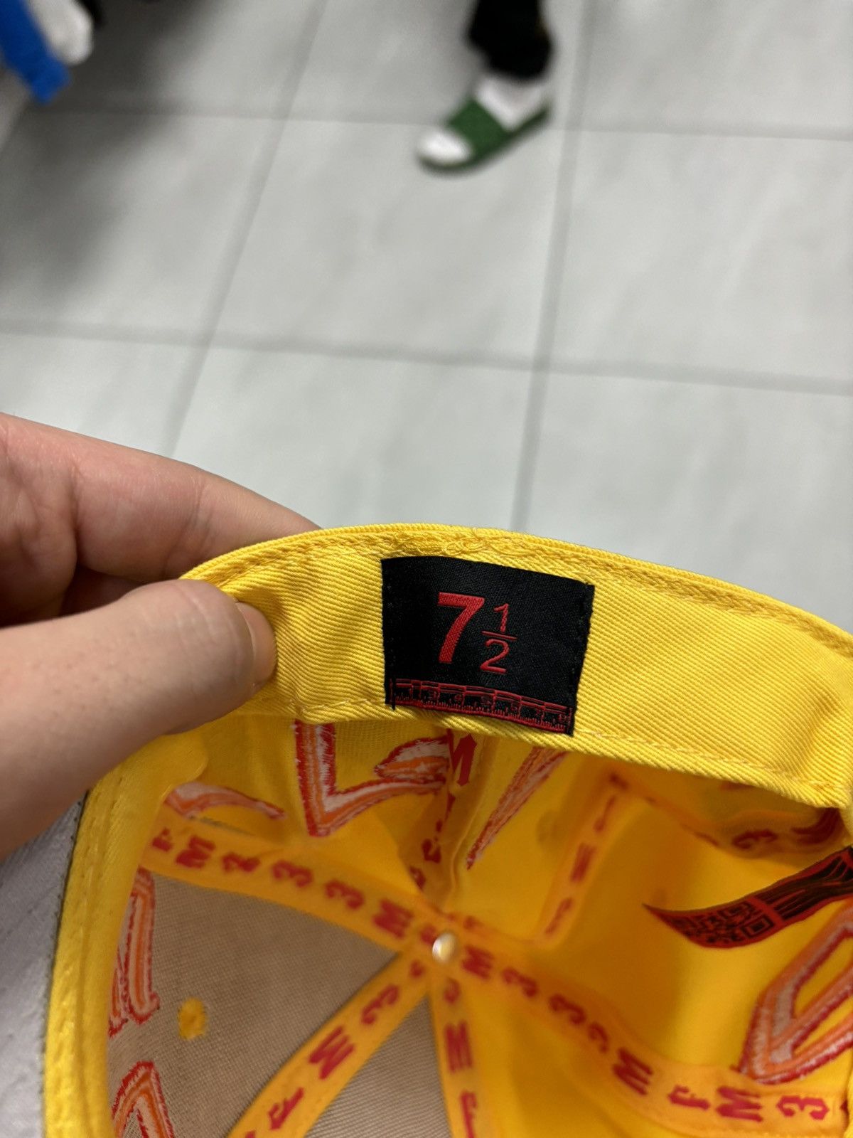 murd333r.fm Murd33r.fm yellow cap 7 1/2 Size ONE SIZE - 4 Thumbnail
