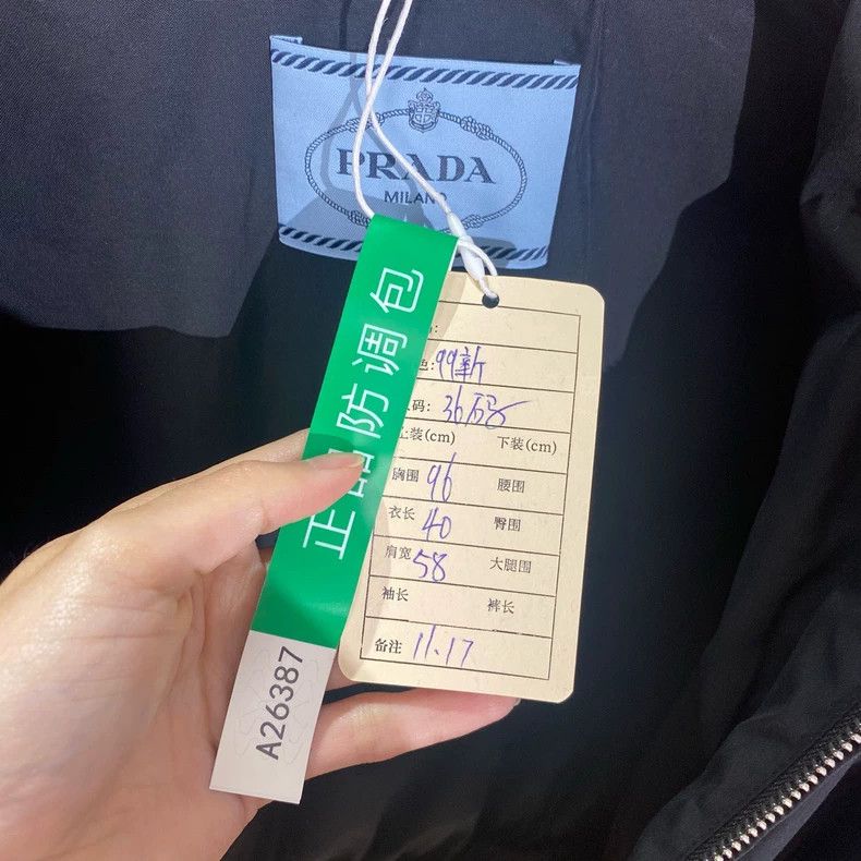 Prada Prada Size 36 23ss new black back triangle pilot jacket 25 Size US XXS / EU 40 - 5 Thumbnail