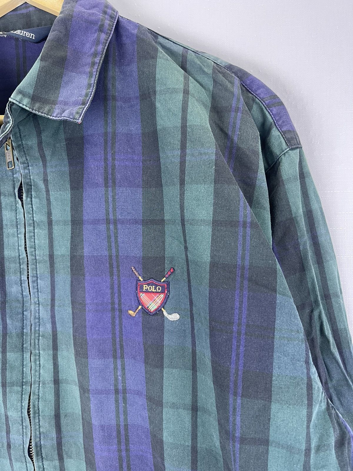 Polo Ralph Lauren × Vintage Vintage Polo Ralph Lauren Golf Green Tartan Jacket Size US M / EU 48-50 / 2 - 5 Thumbnail