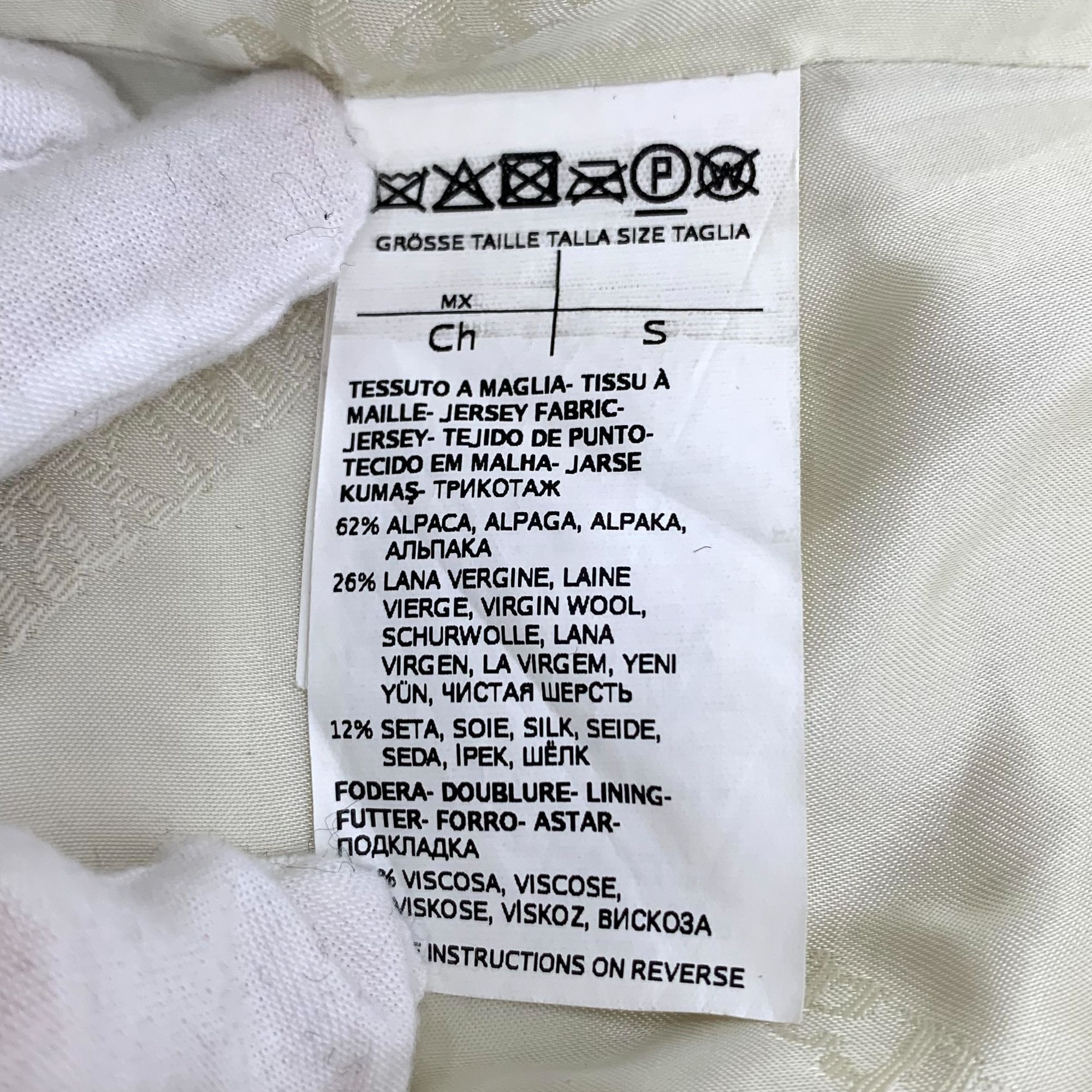 Max Mara MaxMara Womens Ivory Alpaca Wool Blend Teddy Coat Size S / US 4 / IT 40 - 7 Thumbnail