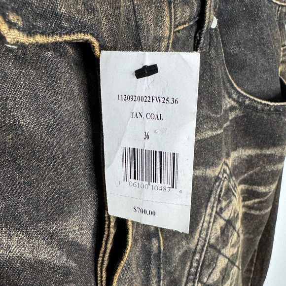Who Decides War Who Decides War Moto Quilted Straight Jeans Tan Coal Men’s 3 Size US 36 / EU 52 - 3 Thumbnail