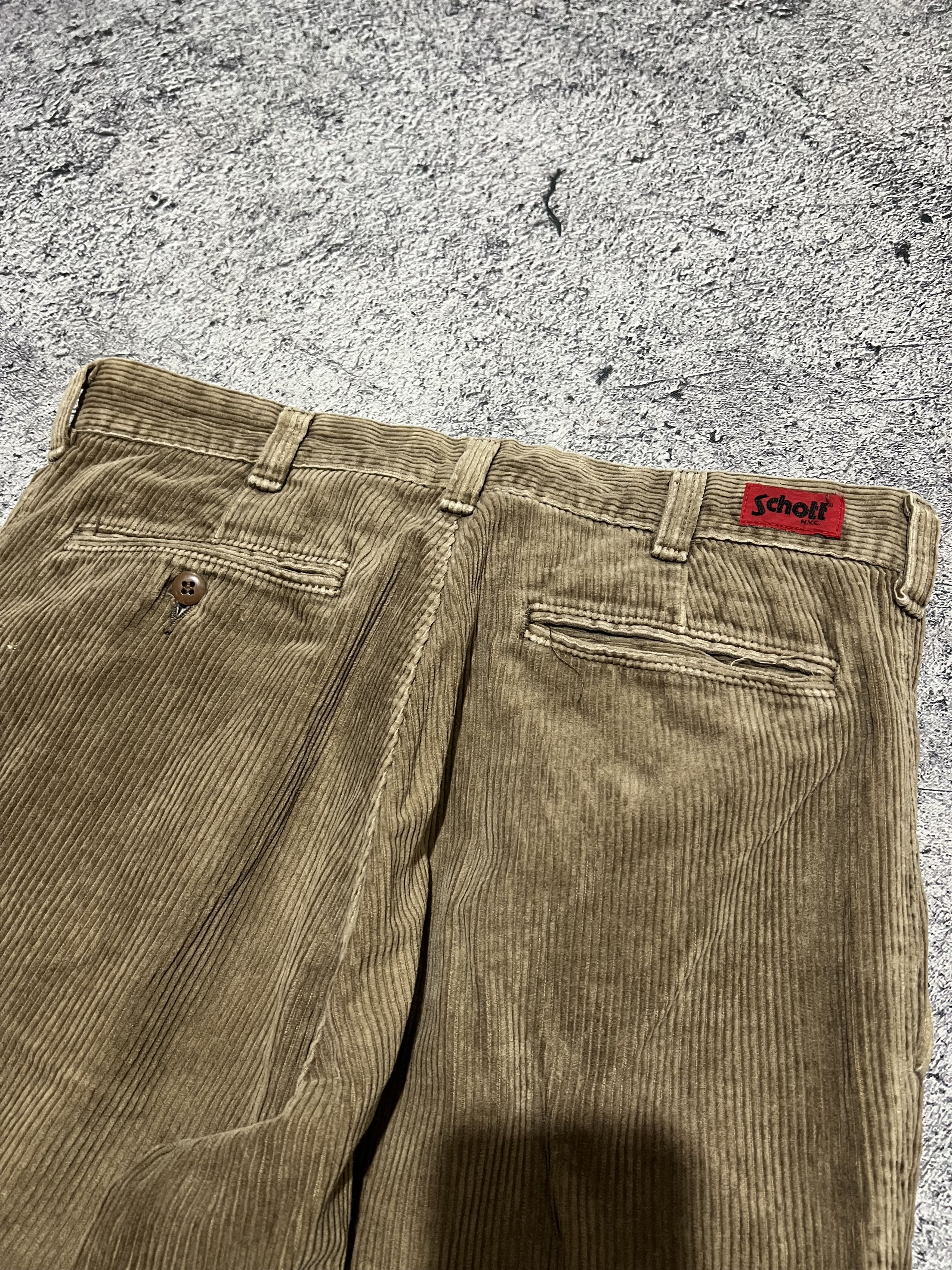 Schott 2000s Archival Schott Nyc Corduroy Baggy y2k Ifsix Size US 30 / EU 46 - 3 Thumbnail