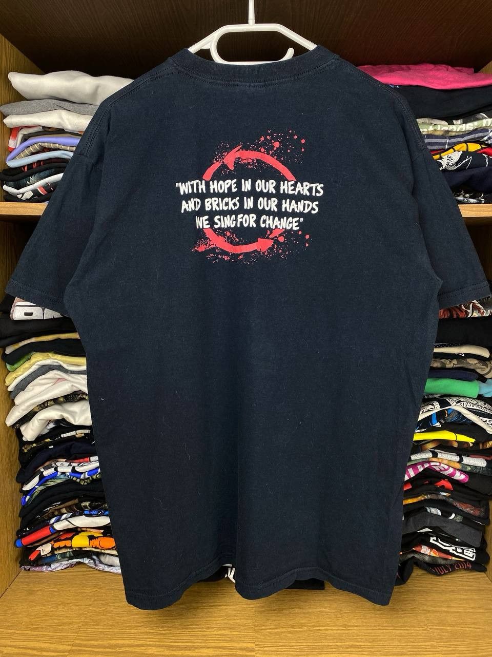 Band Tees × Vintage Vintage Rise Against 00s The Bricks Lyrics Graphic Tee Size US M / EU 48-50 / 2 - 2 Thumbnail