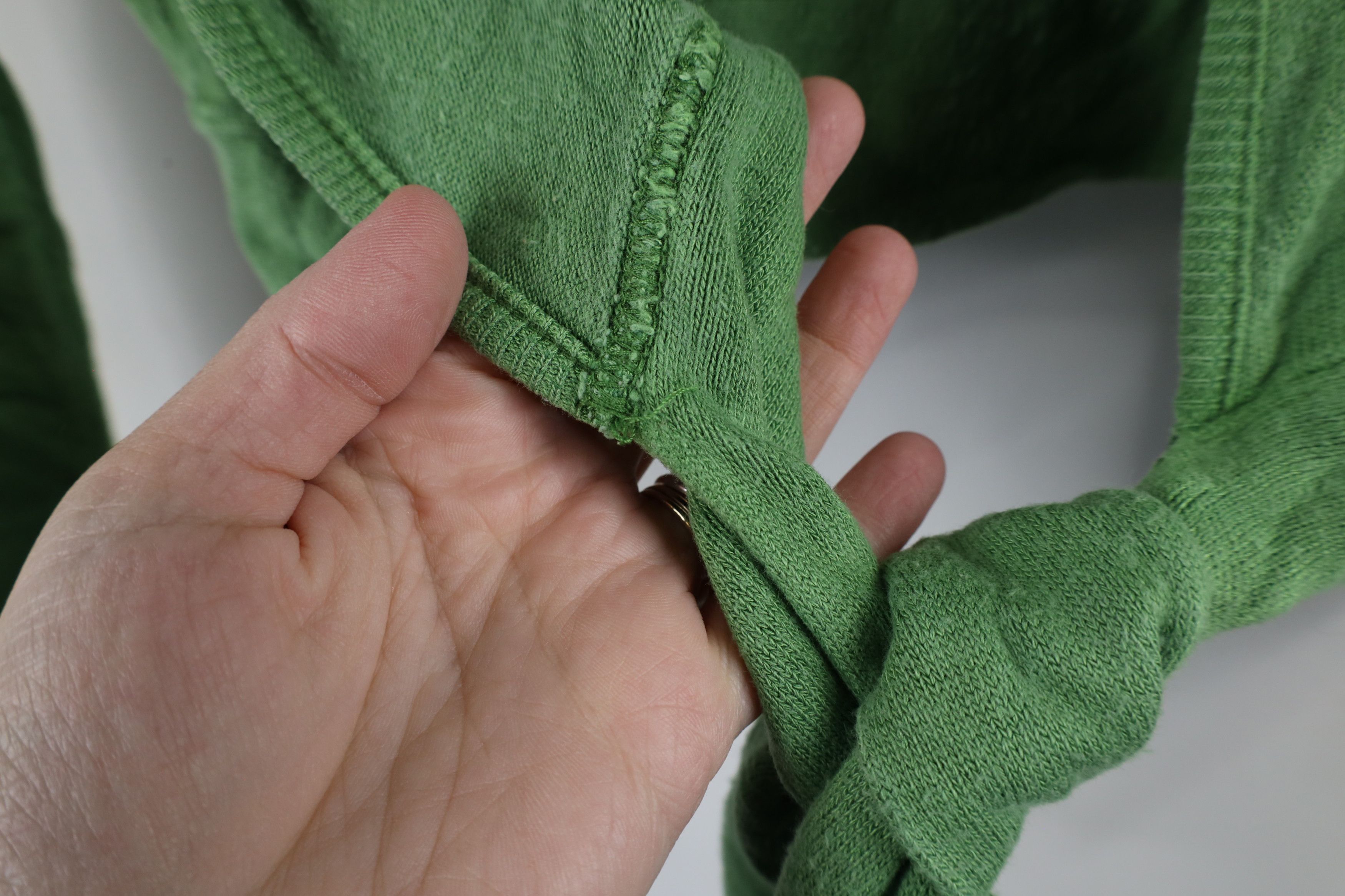 Vintage Vintage 90s Y2K Babydoll Bella Tie Wrap Knit Sweater Green Size S / US 4 / IT 40 - 6 Thumbnail