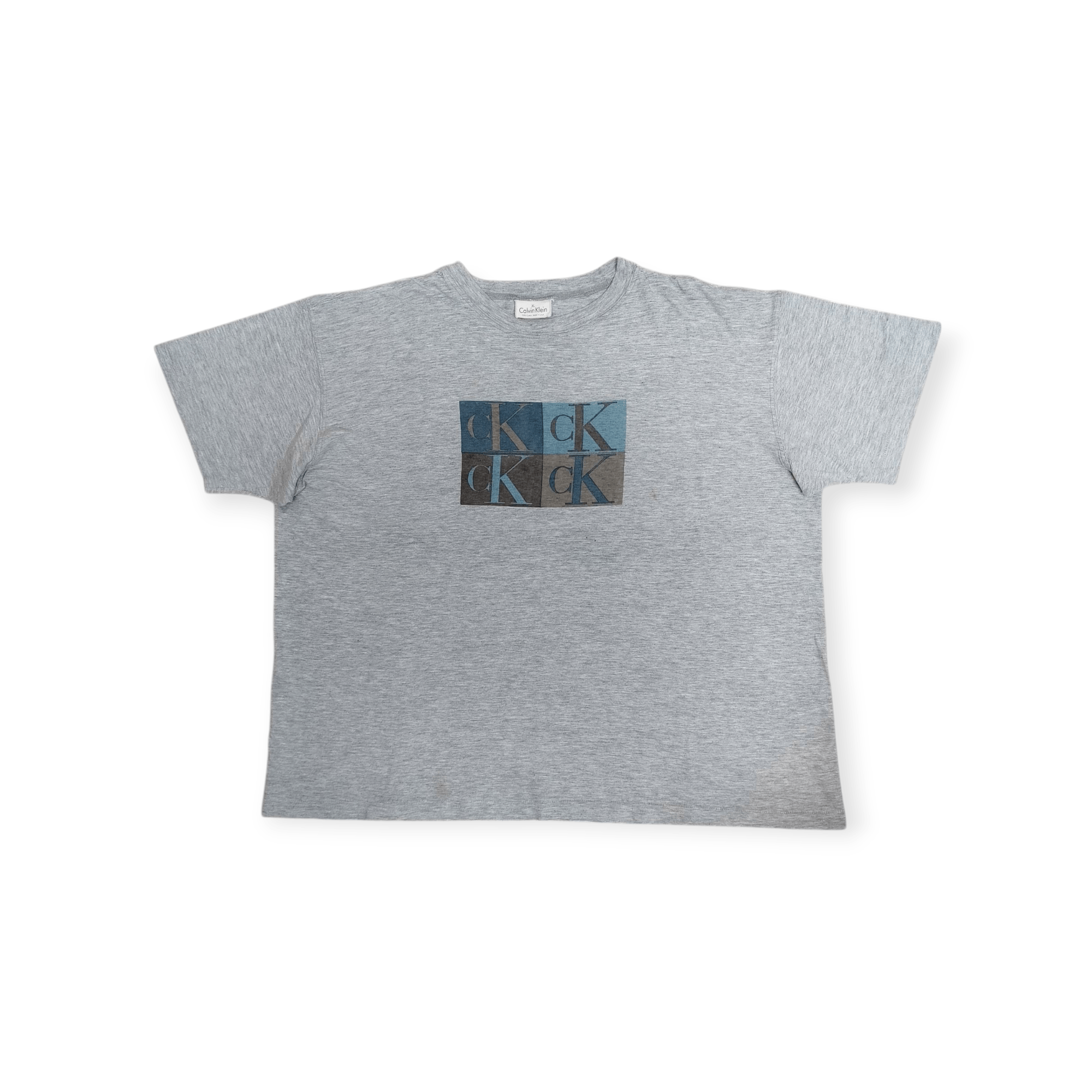 Calvin Klein Vintage 90's super soft Boxy fit single stitch 3d logo USA Size US XL / EU 56 / 4 - 1 Thumbnail