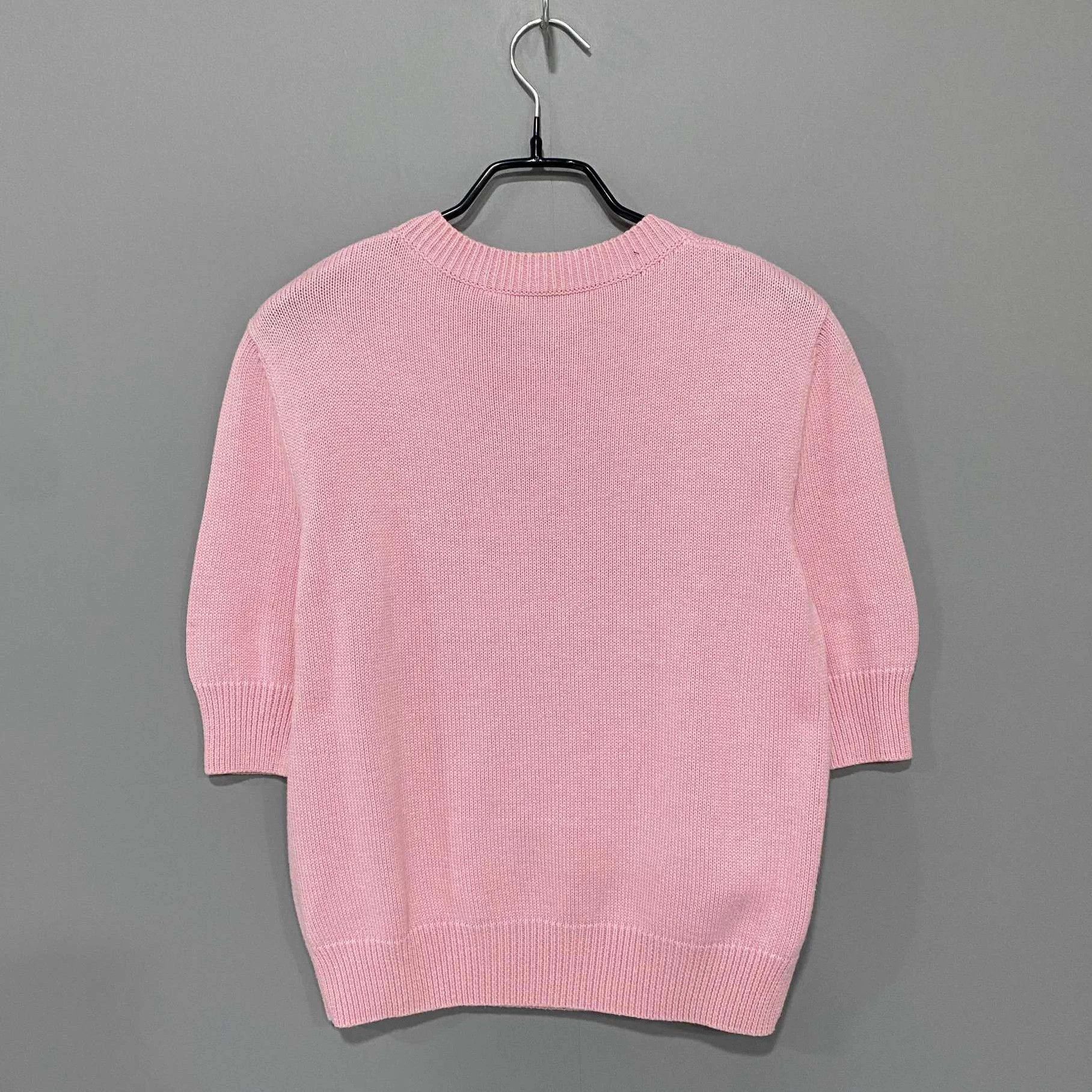 Gucci Gucci Pink Short-Sleeve Knit Sweater S Size S / US 4 / IT 40 - 3 Thumbnail