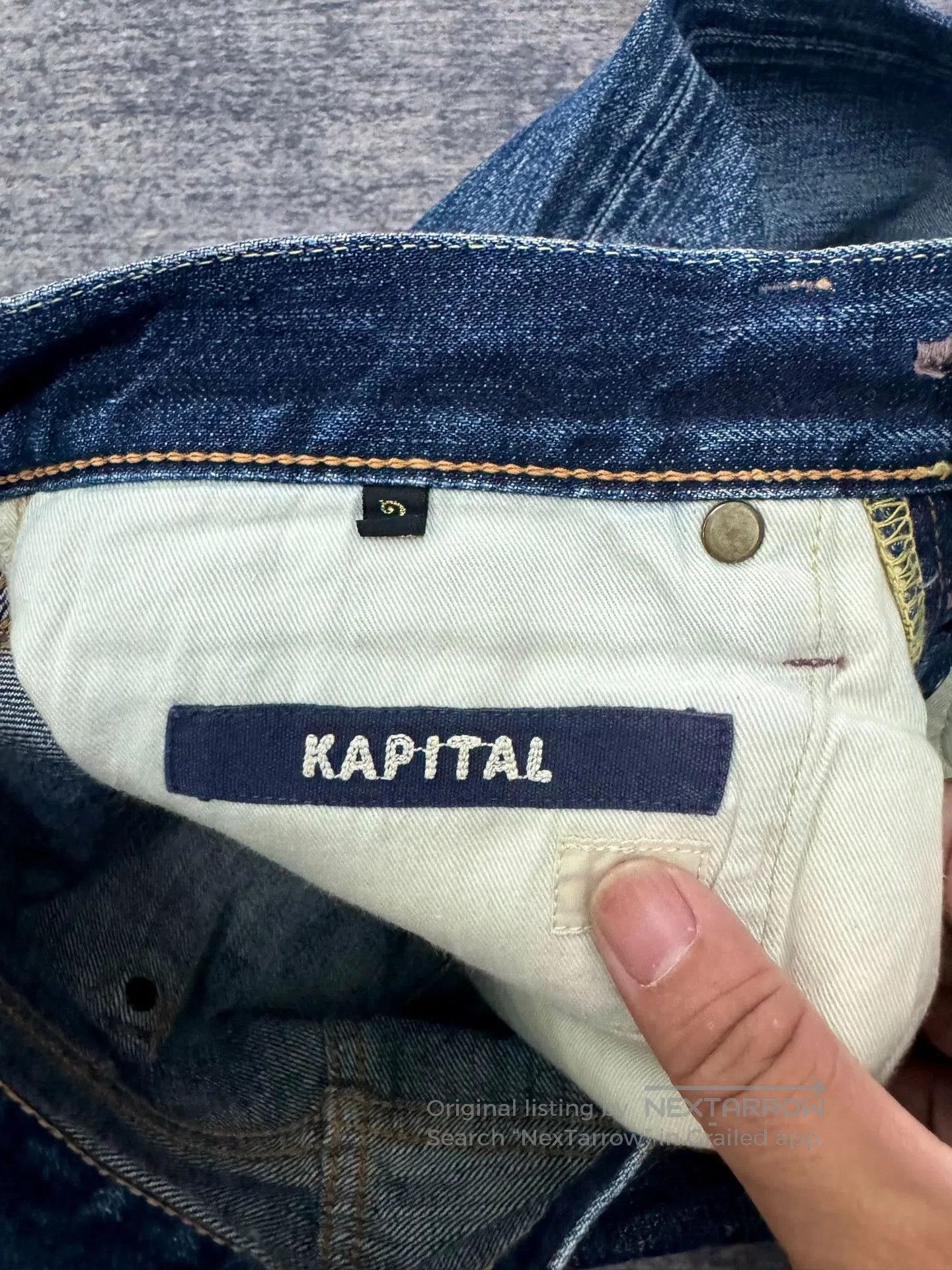 Kapital Vintage KAPITAL Washed Blue Jeans. Size US 32 / EU 48 - 5 Thumbnail