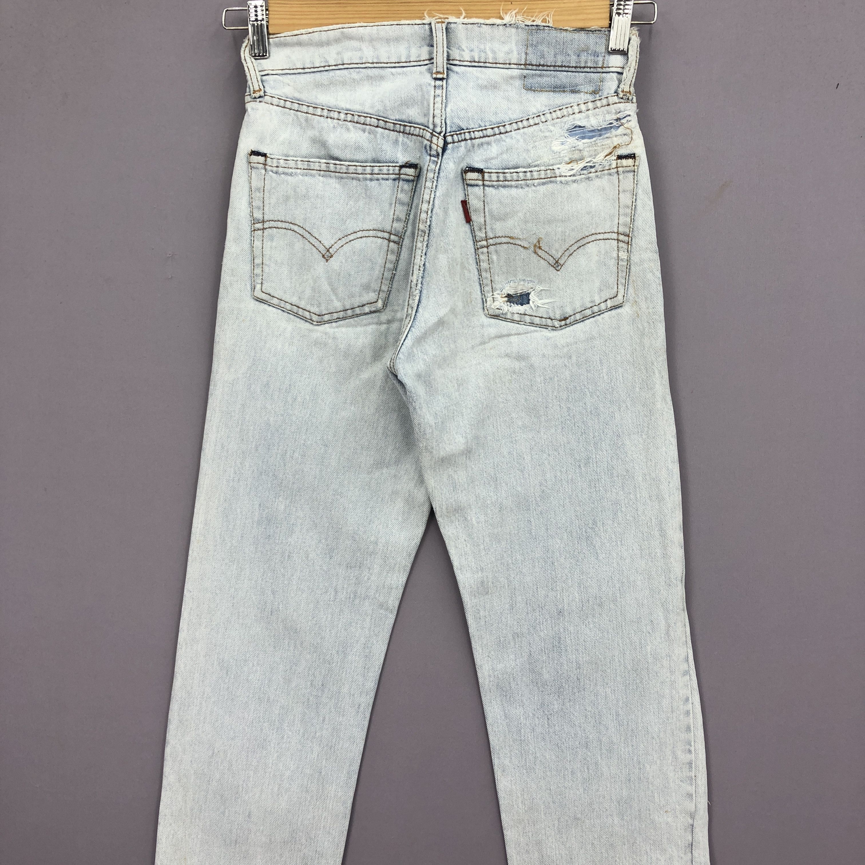 Levi's Vintage Distressed Levis 503 Light Wash Jeans Denim GF30284 Size 26" / US 2 / IT 38 - 4 Thumbnail