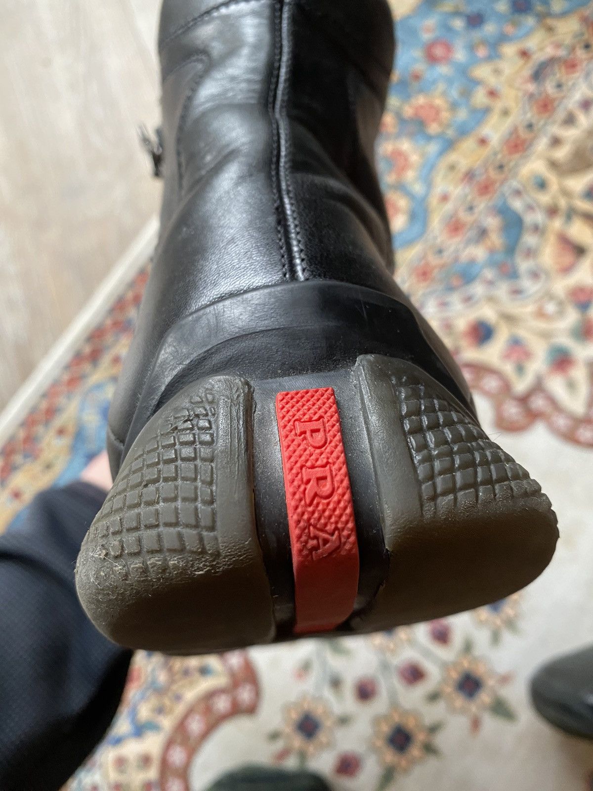 Vintage Prada Archive High-top Leather Boots