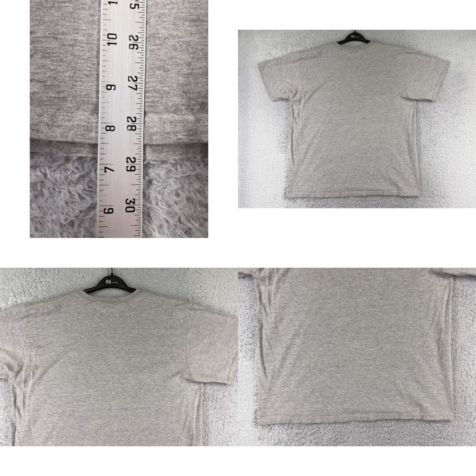 Nike Nike Shirt XL Gray Velvet Swoosh Short Sleeve Crew Neck Cotton Mens Size US XL / EU 56 / 4 - 9 Thumbnail