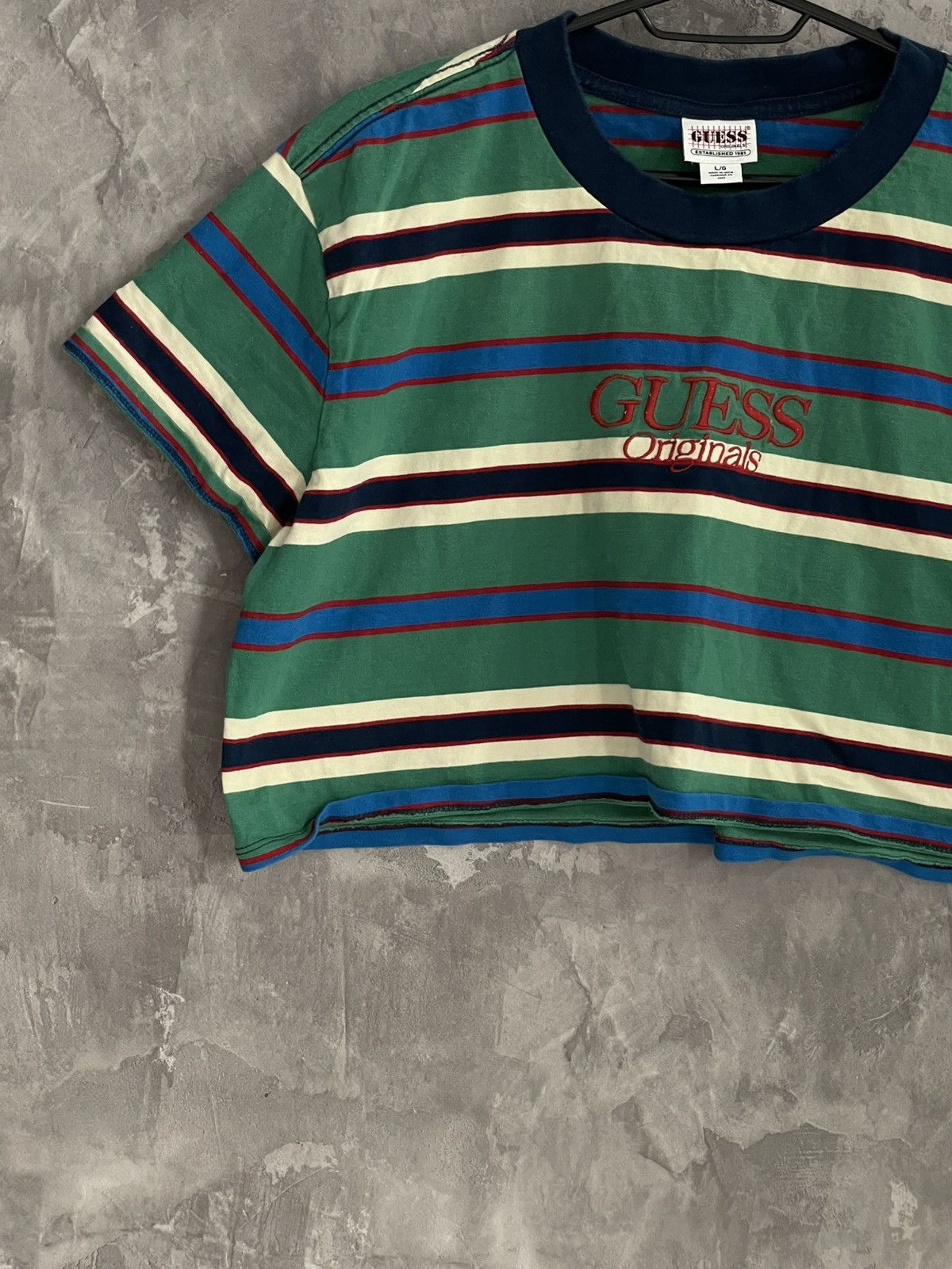 Guess Guess Y2K Glam Big Logo Avant Garde Cropped T shirt Size L / US 10 / IT 46 - 5 Thumbnail