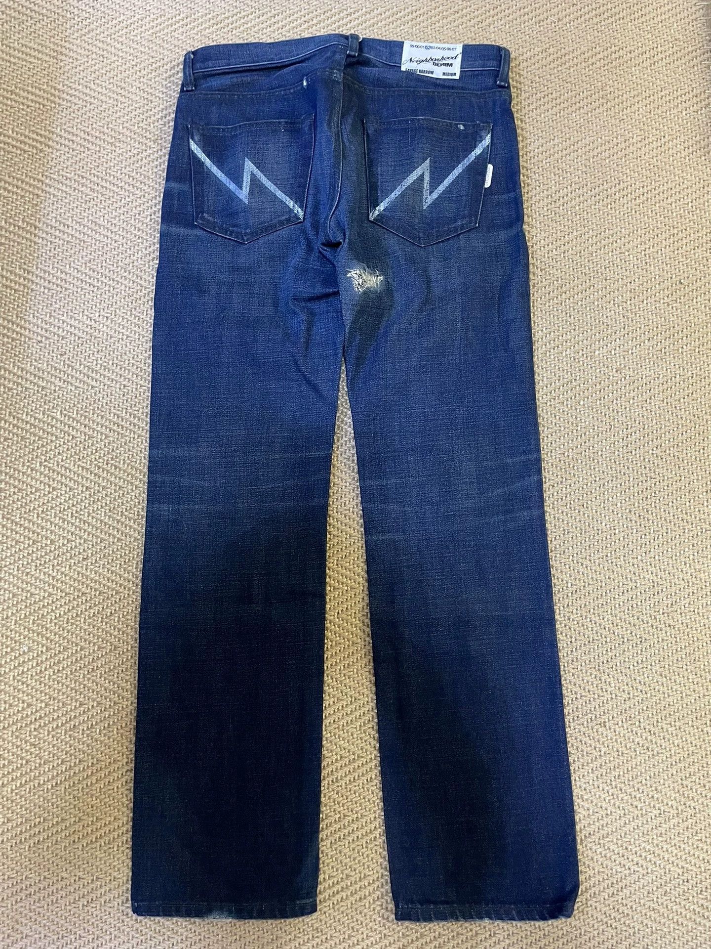 Neighborhood NEIGHBORHOOD Early Distressed Jeans M VTG NM Size US 32 / EU 48 - 2 Thumbnail