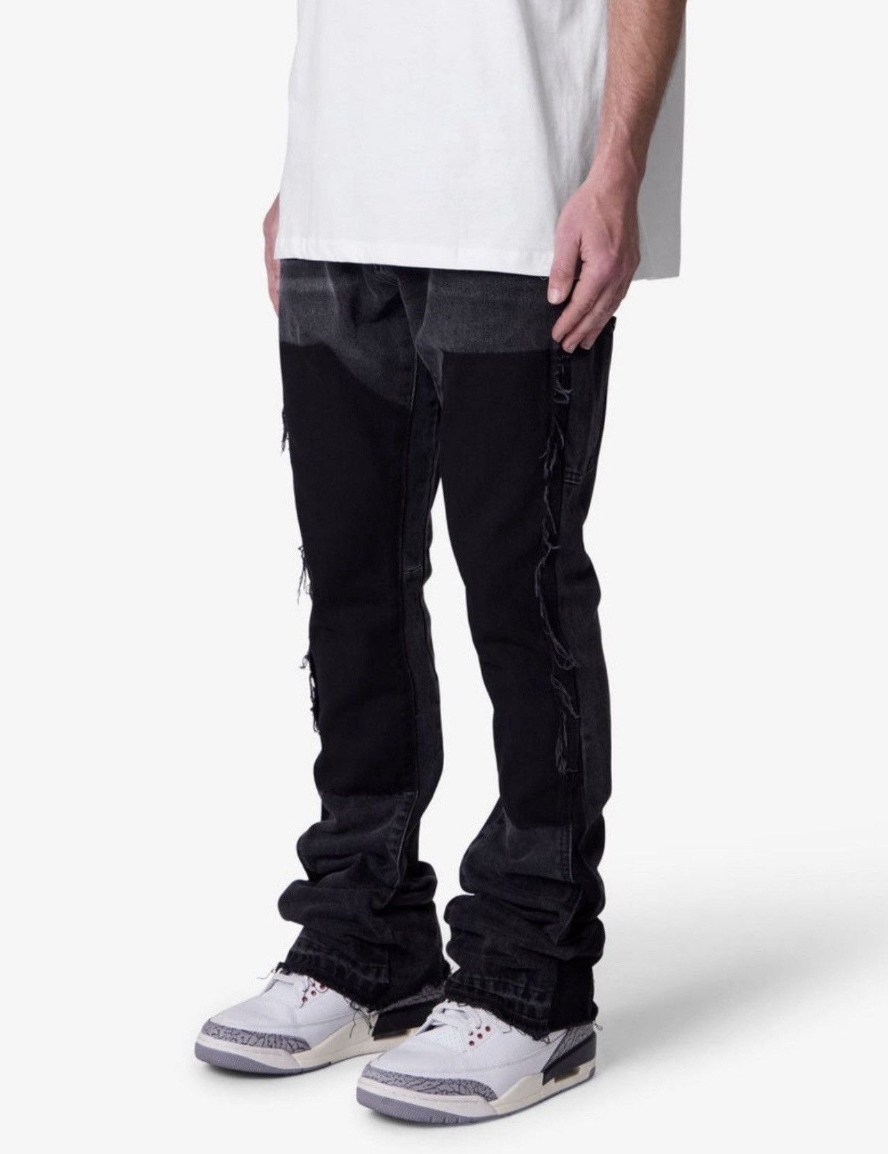 MNML Black Carpenter tattered jeans Size US 36 / EU 52 - 1 Thumbnail