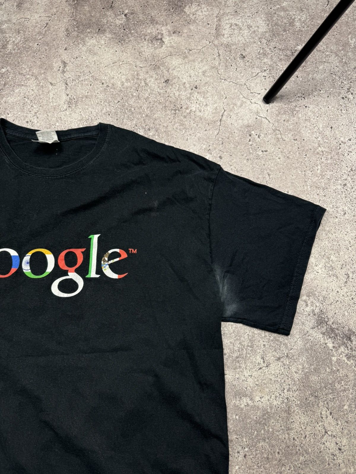 Vintage Vintage 2000s Google Y2K I'm Feeling Lucky Black T-shirt Size US XL / EU 56 / 4 - 4 Thumbnail