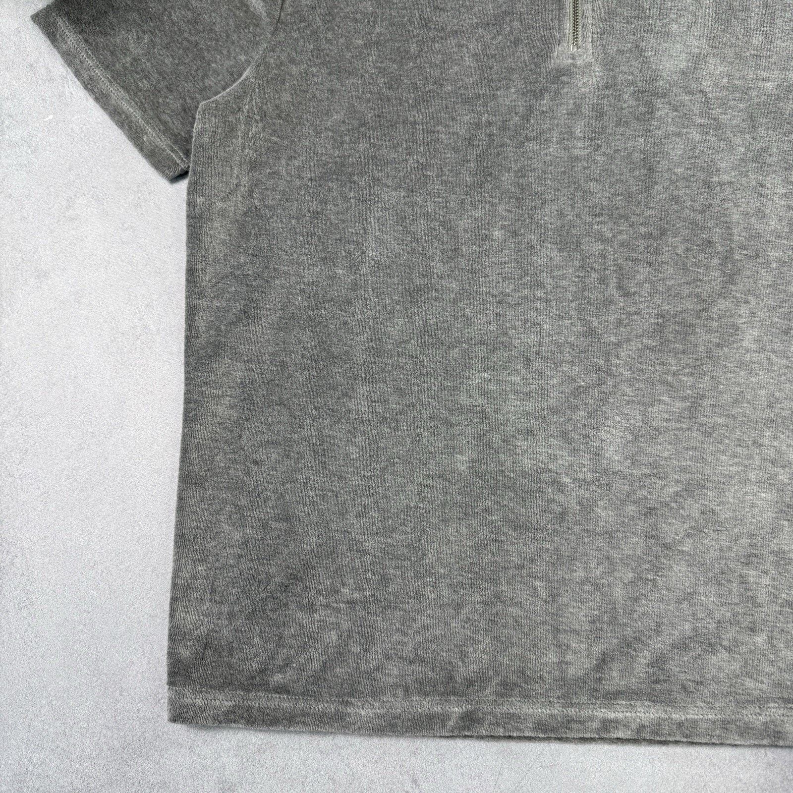 Reiss Reiss Men Grey Velure Polo Zip T Shirt Size L Size US L / EU 52-54 / 3 - 7 Thumbnail