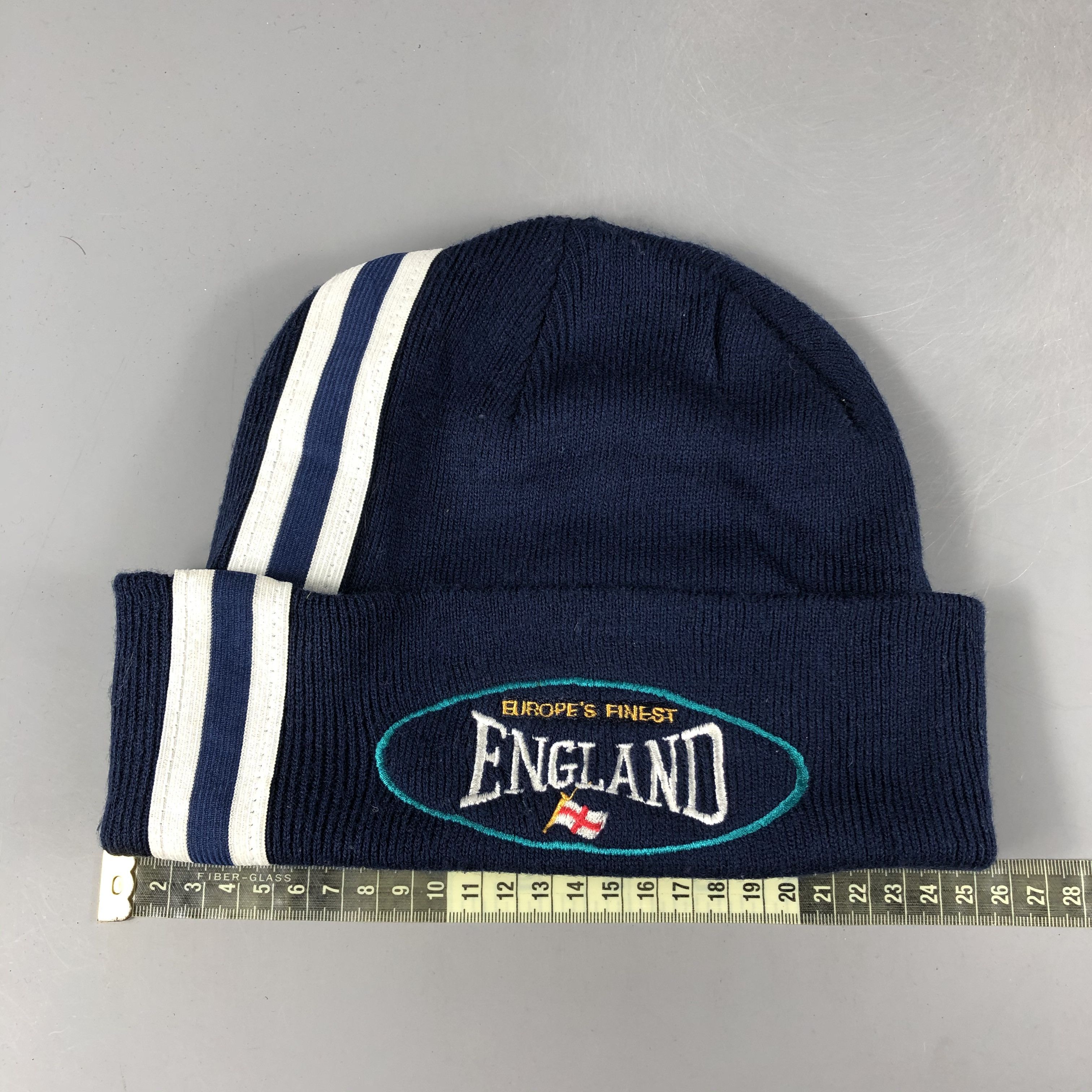 Vintage Europe's Fitnest England Beanie Snow Hat Snow Cap -D1202 Size ONE SIZE - 4 Thumbnail