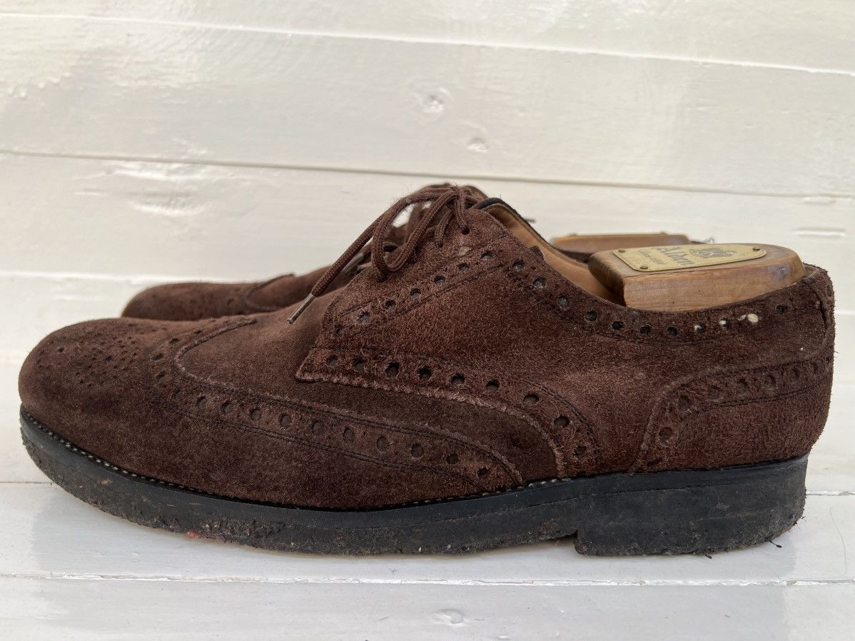 Heinrich Dinkelacker Men's RIO Suede Full-Brogue Heinrich Dinkelacker Dark Brown Size US 11 / EU 44 - 4 Thumbnail