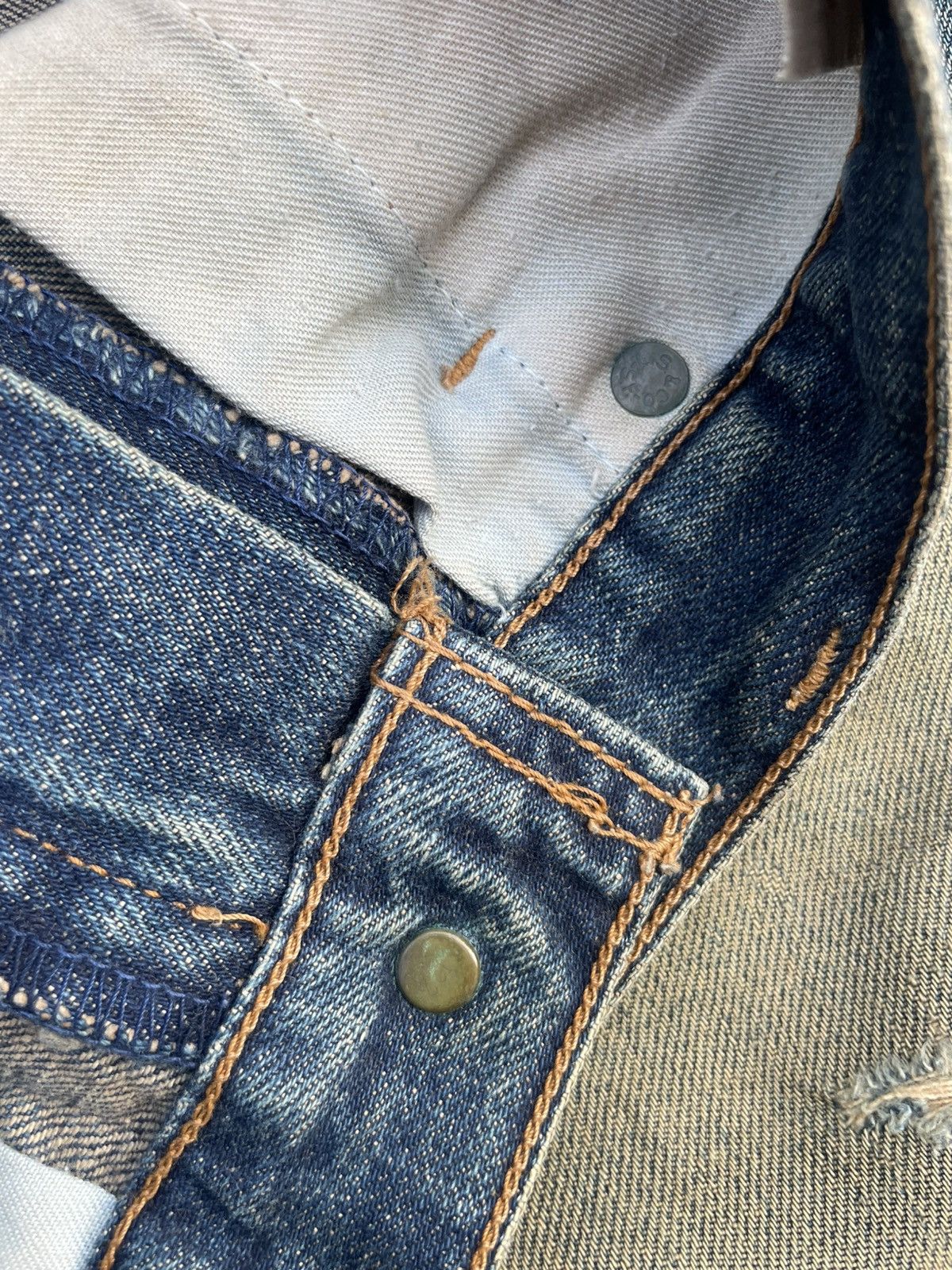 Levi's Vintage 1994 Levi’s 502XX E Selvedge Distressed Size US 31 - 24 Thumbnail