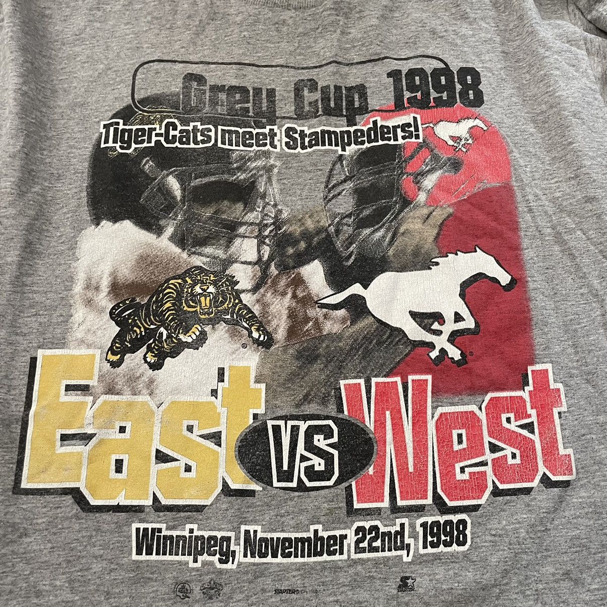 Starter × Vintage 90s starter 1998 longsleeve tee shirt Tiger cats Stampeders Size US M / EU 48-50 / 2 - 3 Thumbnail