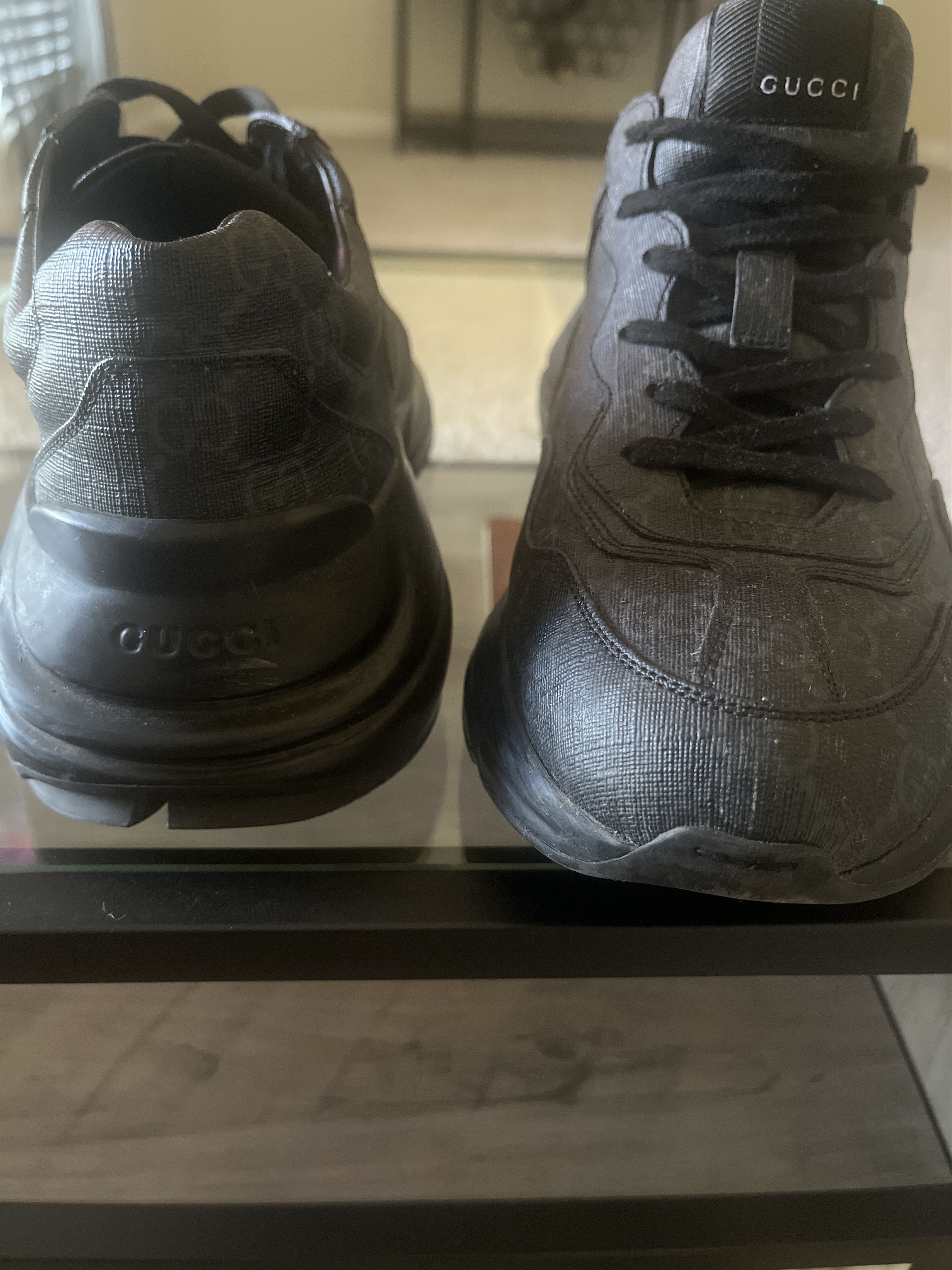 Gucci Black Rhyton Sneaks Size US 9 / EU 42 - 4 Thumbnail