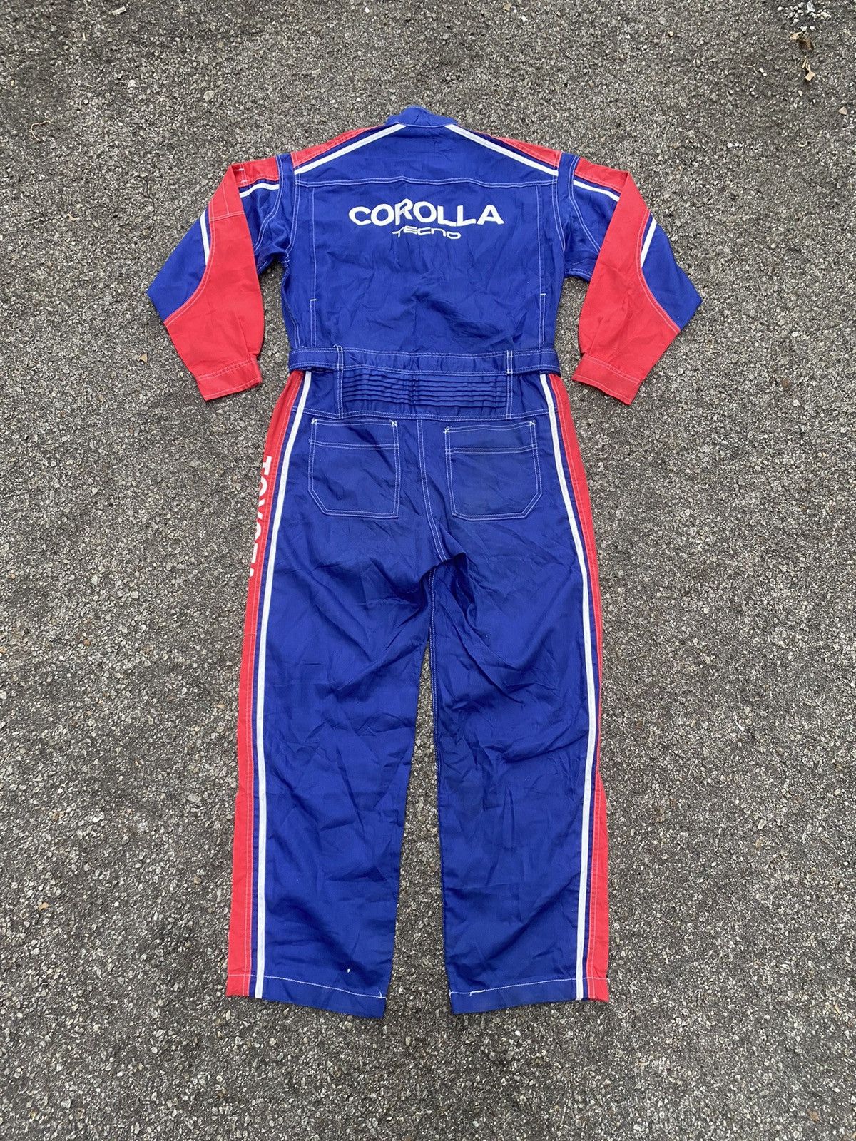 image of Vintage Toyota Corolla Techno Overalls Jumpsuits Racing in Mix, Men's (Size 36)