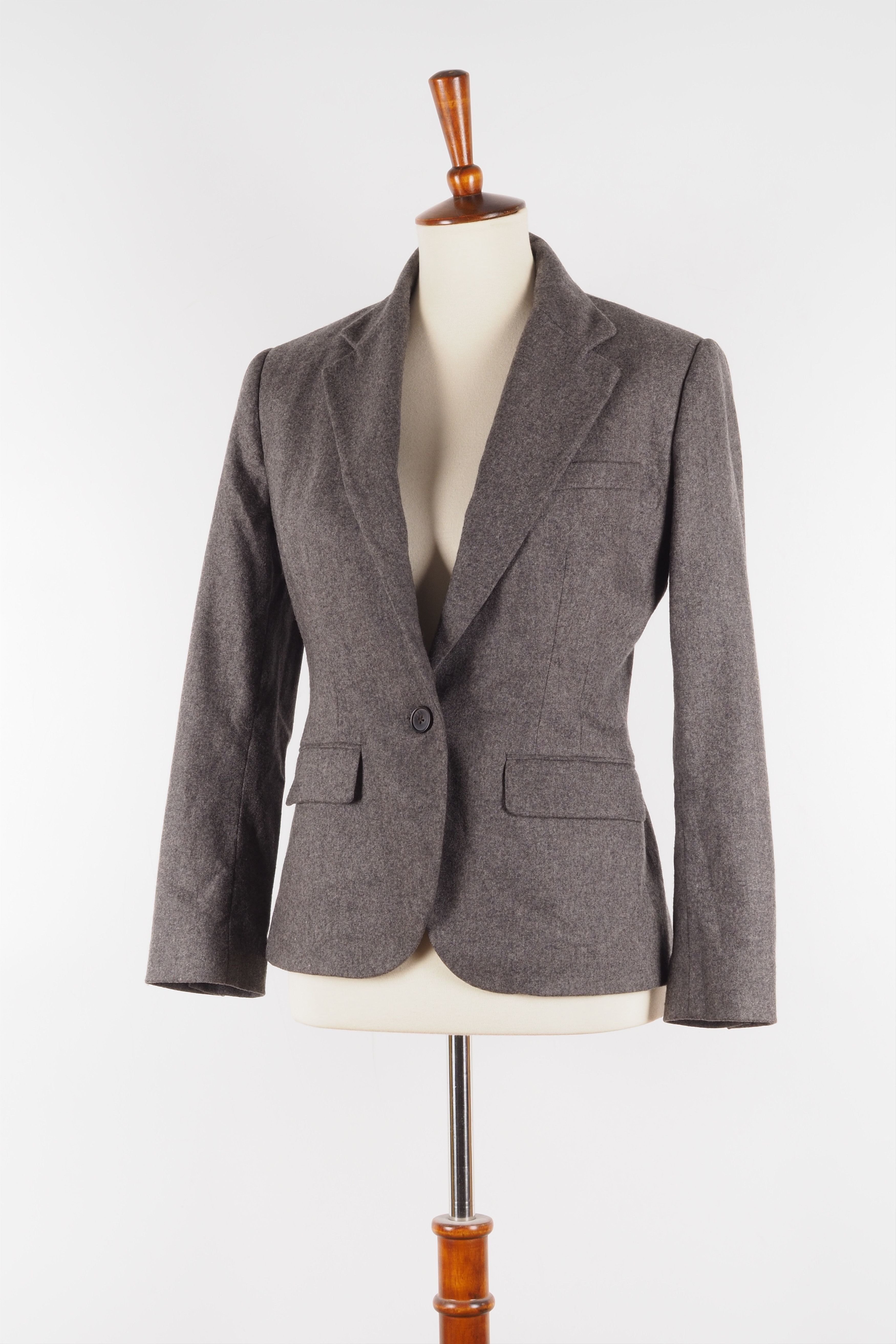 Ralph Lauren × Vintage Ralph Lauren Vintage Wool Gray Jacket Blazer Size M / US 6-8 / IT 42-44 - 3 Thumbnail