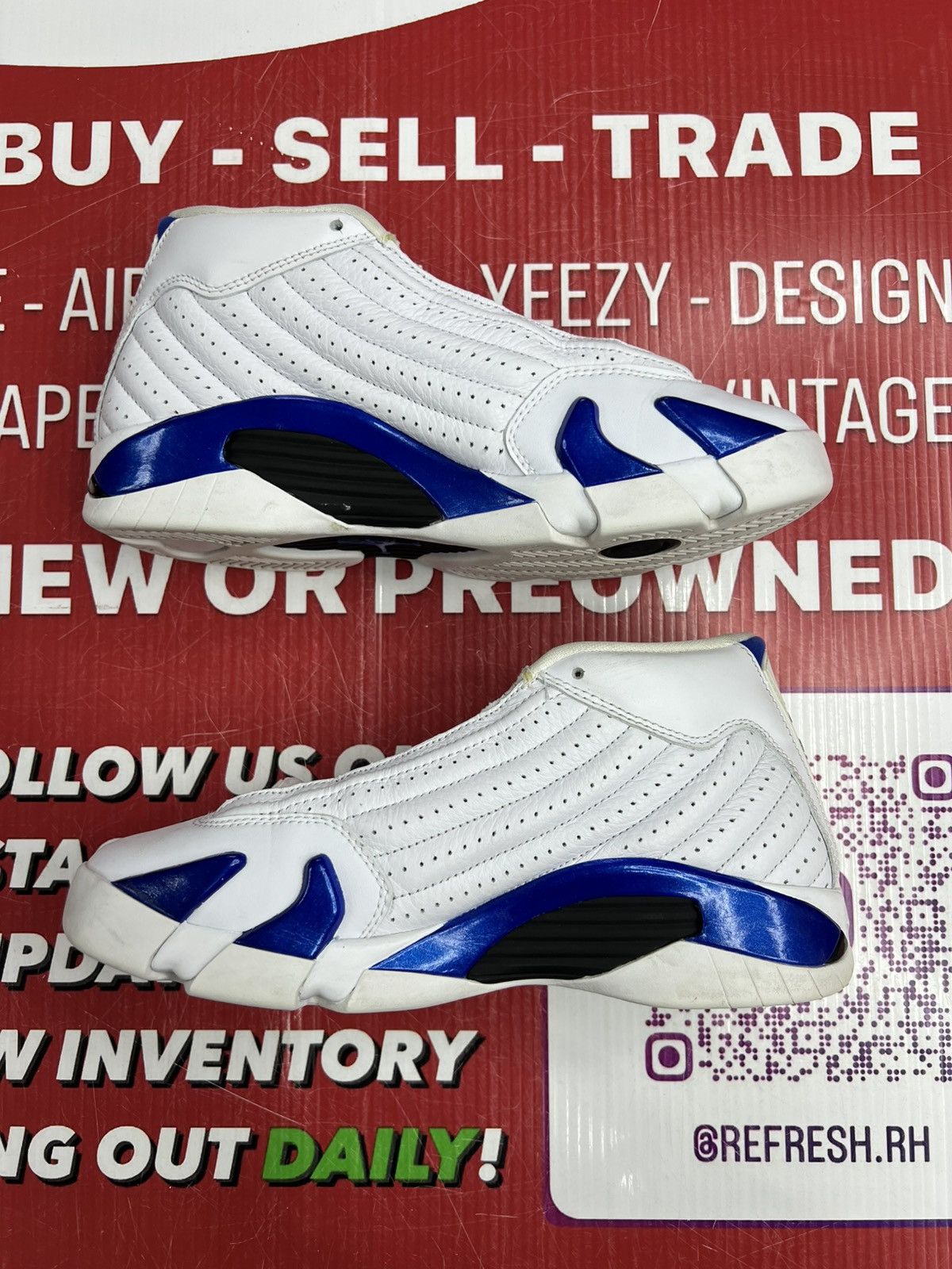 Jordan Brand Air Jordan 14 Hyper Royal Size 6y Size US 6 / EU 39 - 3 Thumbnail