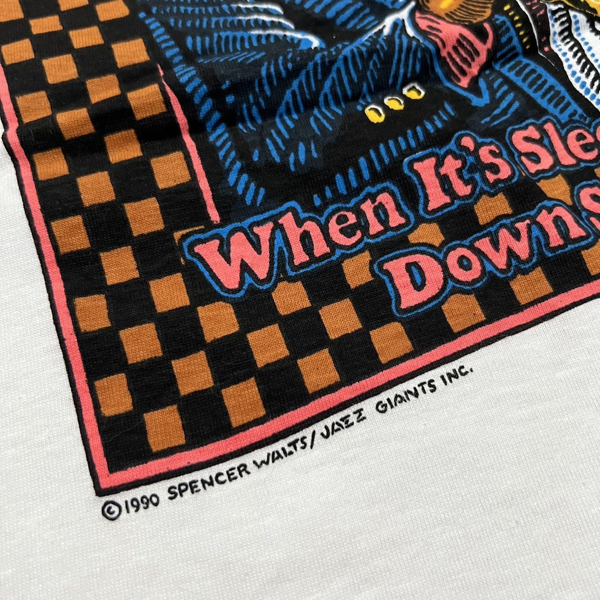 Hanes × Vintage VTG Louis Armstrong Sleepy Time Down South Jazz T Shirt Size US XL / EU 56 / 4 - 4 Thumbnail