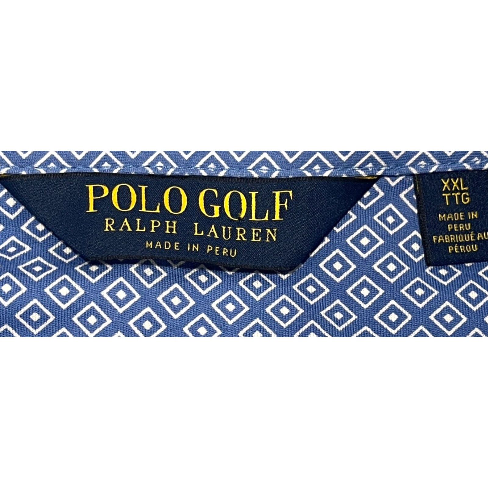 Polo Ralph Lauren Ralph Lauren Polo Golf Geometric Polo Shirt Mens Sz XXL Light Blue Size US XXL / EU 58 / 5 - 4 Thumbnail