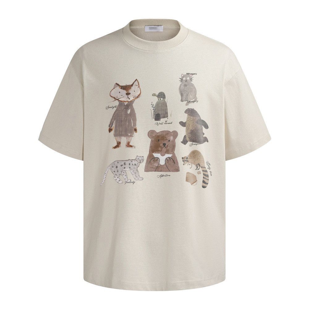 Japanese Brand Men's Fun Cartoon Print Short-Sleeve T-Shirt Size US M / EU 48-50 / 2 - 1 Thumbnail