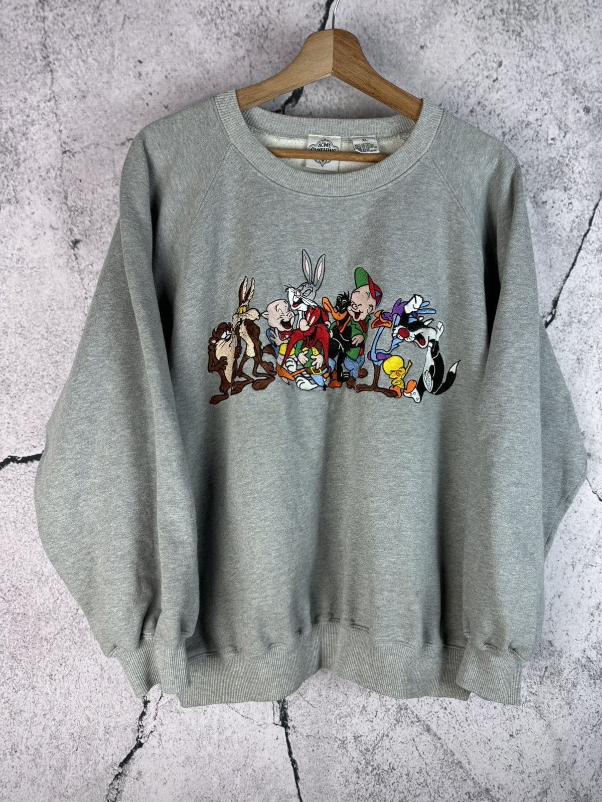 Vintage TM Acme Clothing Co Vintage Looney shops Tunes Sweatshirt XL Amazing Condition