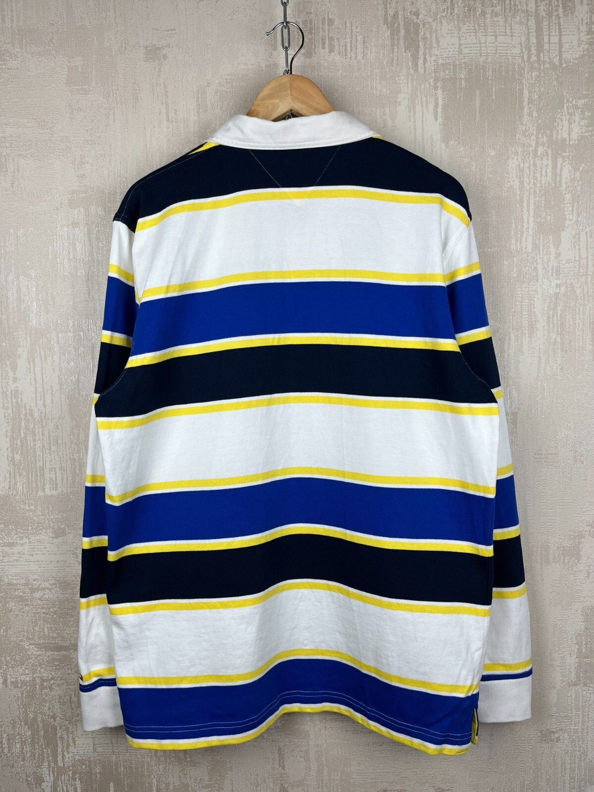 Tommy Hilfiger Tommy Hilfiger Multicolor Striped Rugby Polo Shirt Size US XL / EU 56 / 4 - 15 Thumbnail