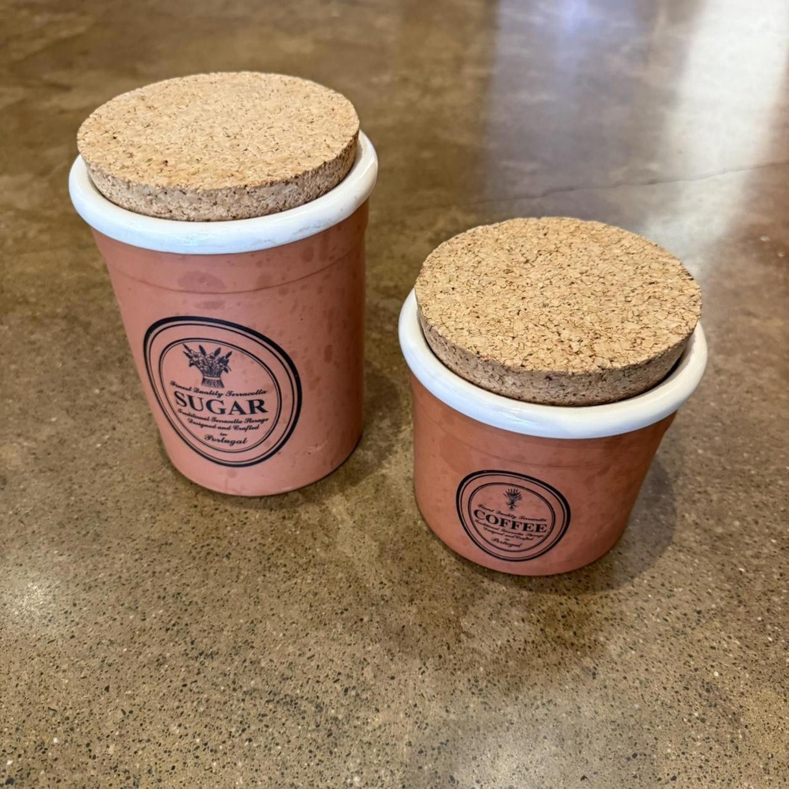 Other Set of 2 Coffee and Sugar Corked Jars Size ONE SIZE - 2 Thumbnail