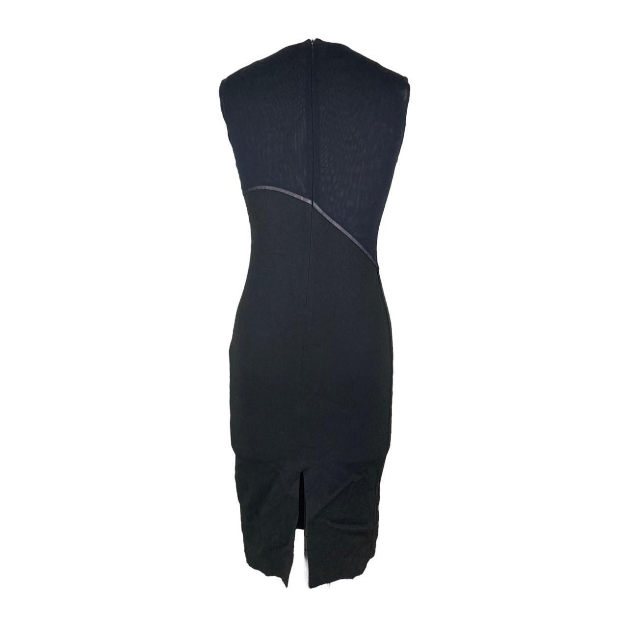 Versace gianni versace 90s black bodycon with mesh panel mini dress Size S / US 4 / IT 40 - 2 Thumbnail