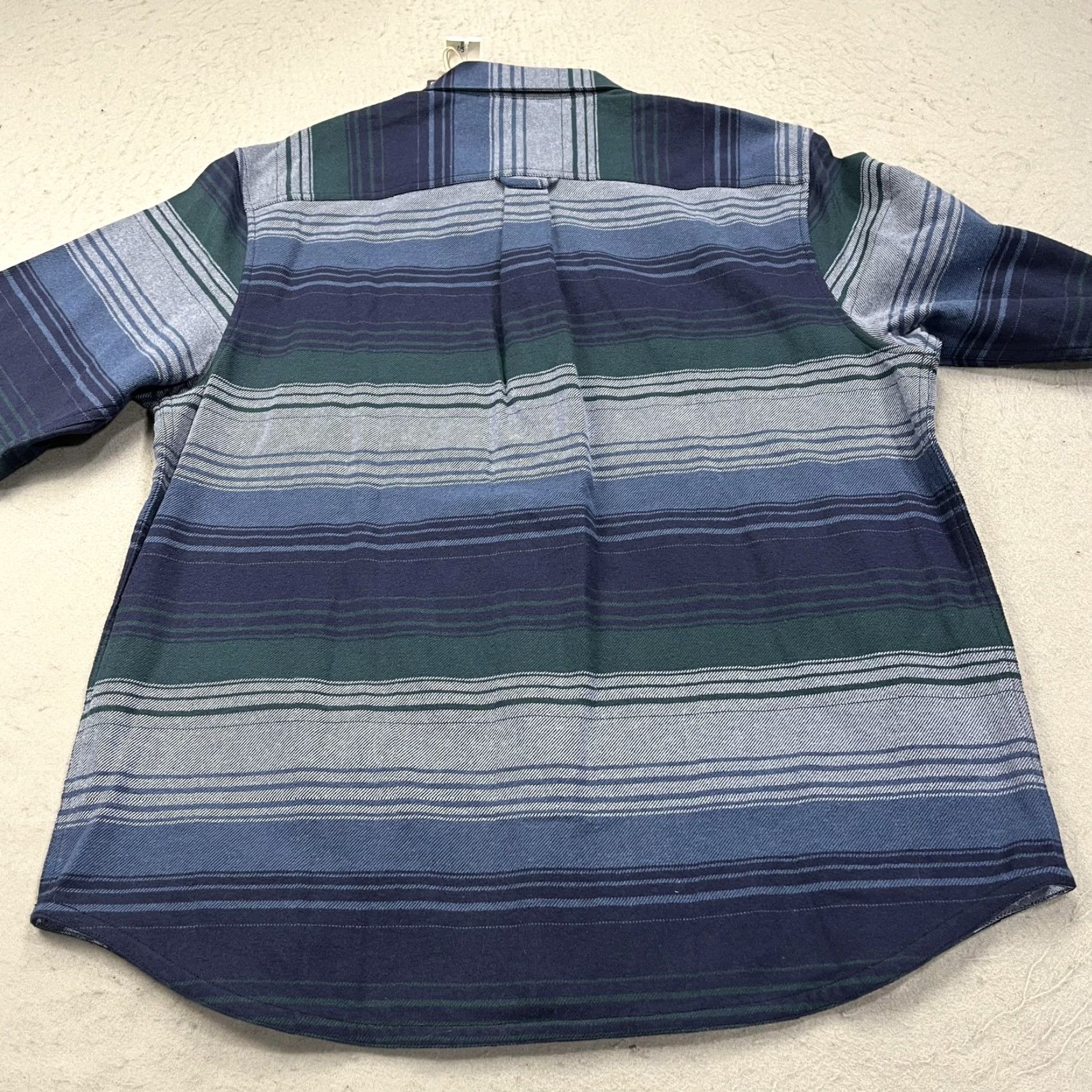 Tommy Bahama Tommy Bahama Sombra Shirt Jacket Jacket Mens L Blue Palms Flannel NWT Indigo Striped Bomber Cotton Lining Button Front Pocket Casual Travel Size US L / EU 52-54 / 3 - 7 Thumbnail