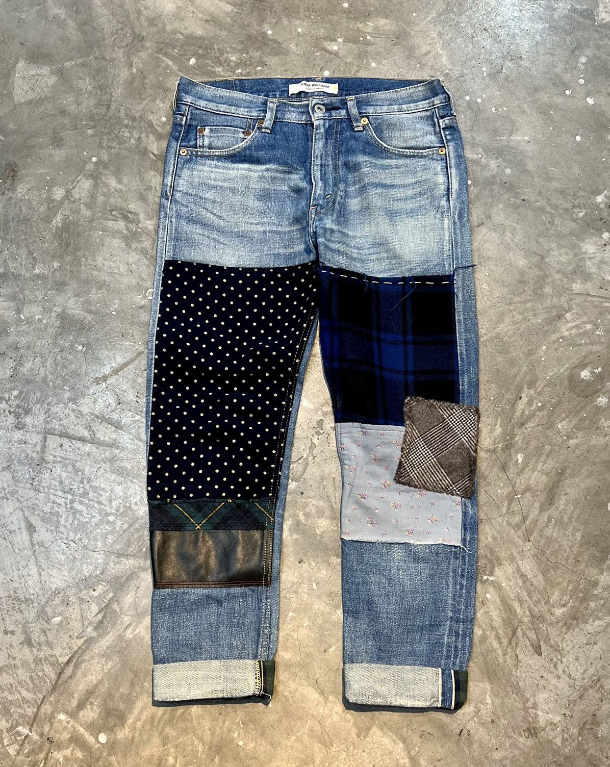 Junya Watanabe Patchwork Jeans | Grailed