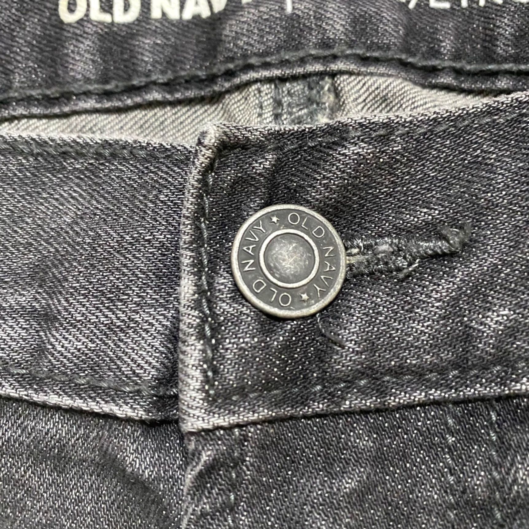 Old Navy Old Navy Jeans Gray Denim Medium Wash Slim Straight Mid Rise 34x34 Mens Regular 5-Pocket Stretch Size US 34 / EU 50 - 4 Thumbnail