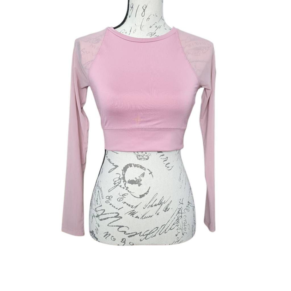 Forever 21 Forever 21 Women's Size Small Pink Cropped Long Sleer Sleeve Size S / US 4 / IT 40 - 1 Thumbnail