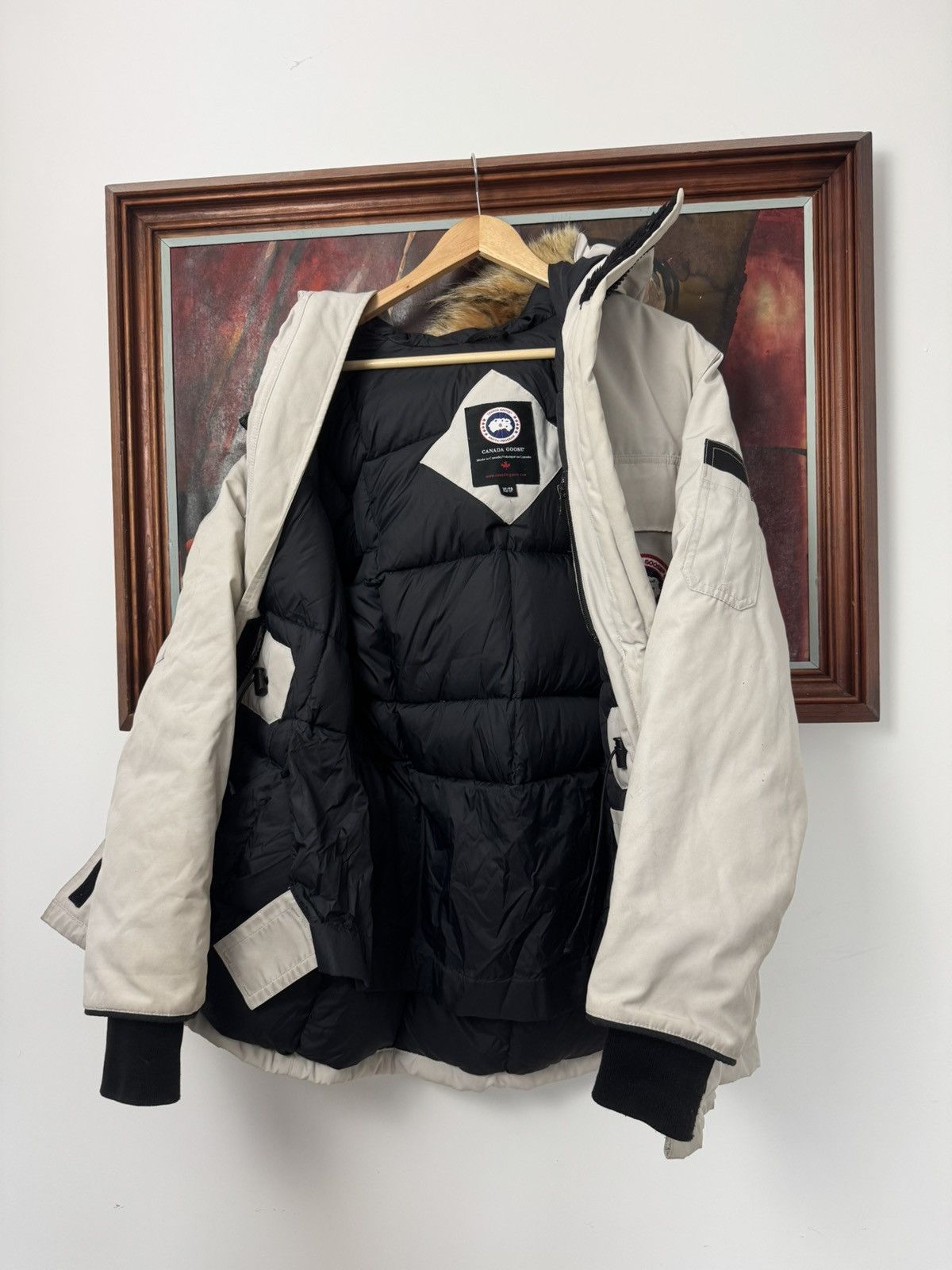 Canada Goose Canada Goose Expedition Beige Down Fur Coat Parka Jacket Size US XS / EU 42 / 0 - 2 Thumbnail