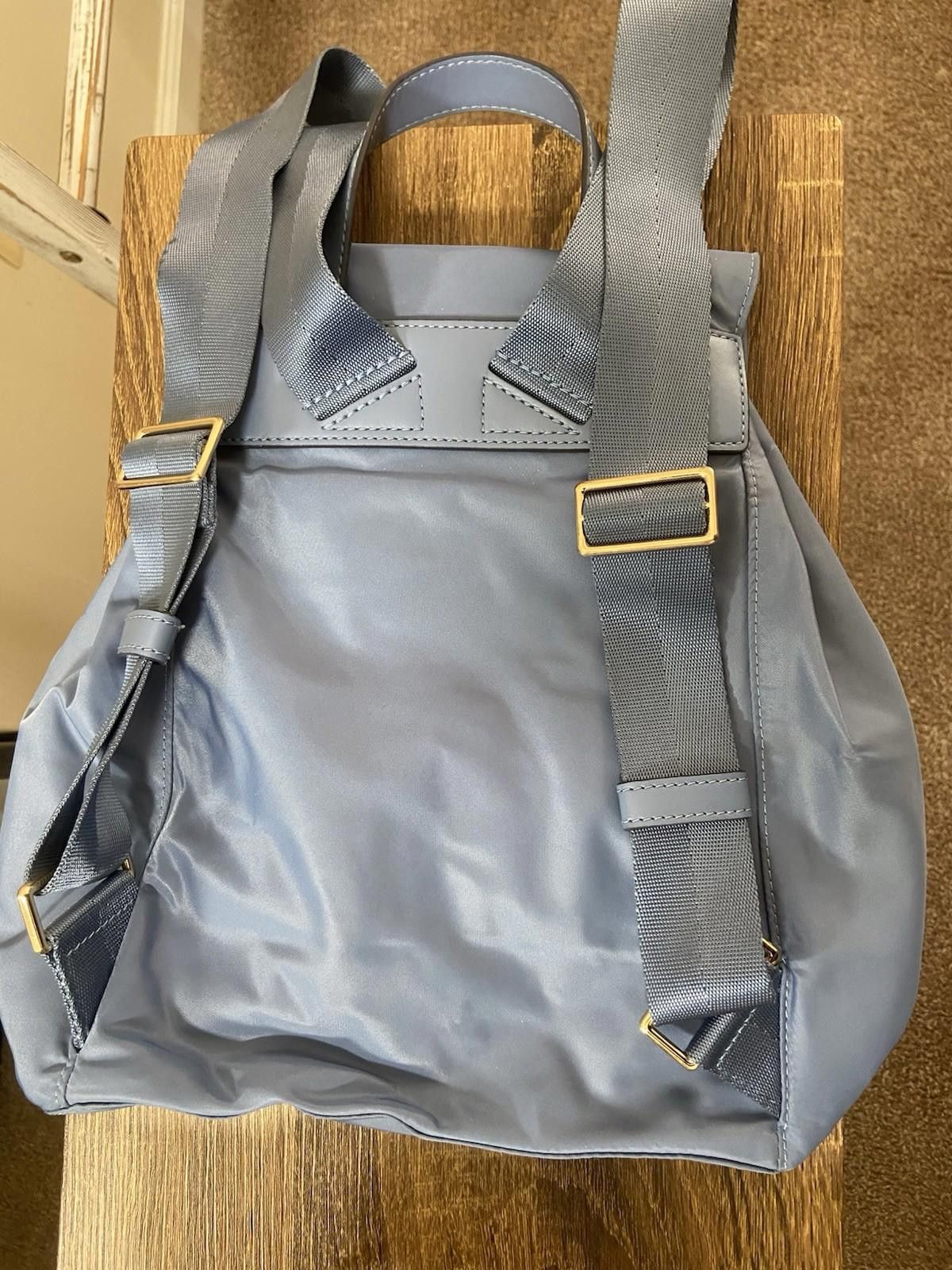 Other Tory Burch Virginia Nylon Leather Drawstring Flap Backpack Size ONE SIZE - 11 Thumbnail