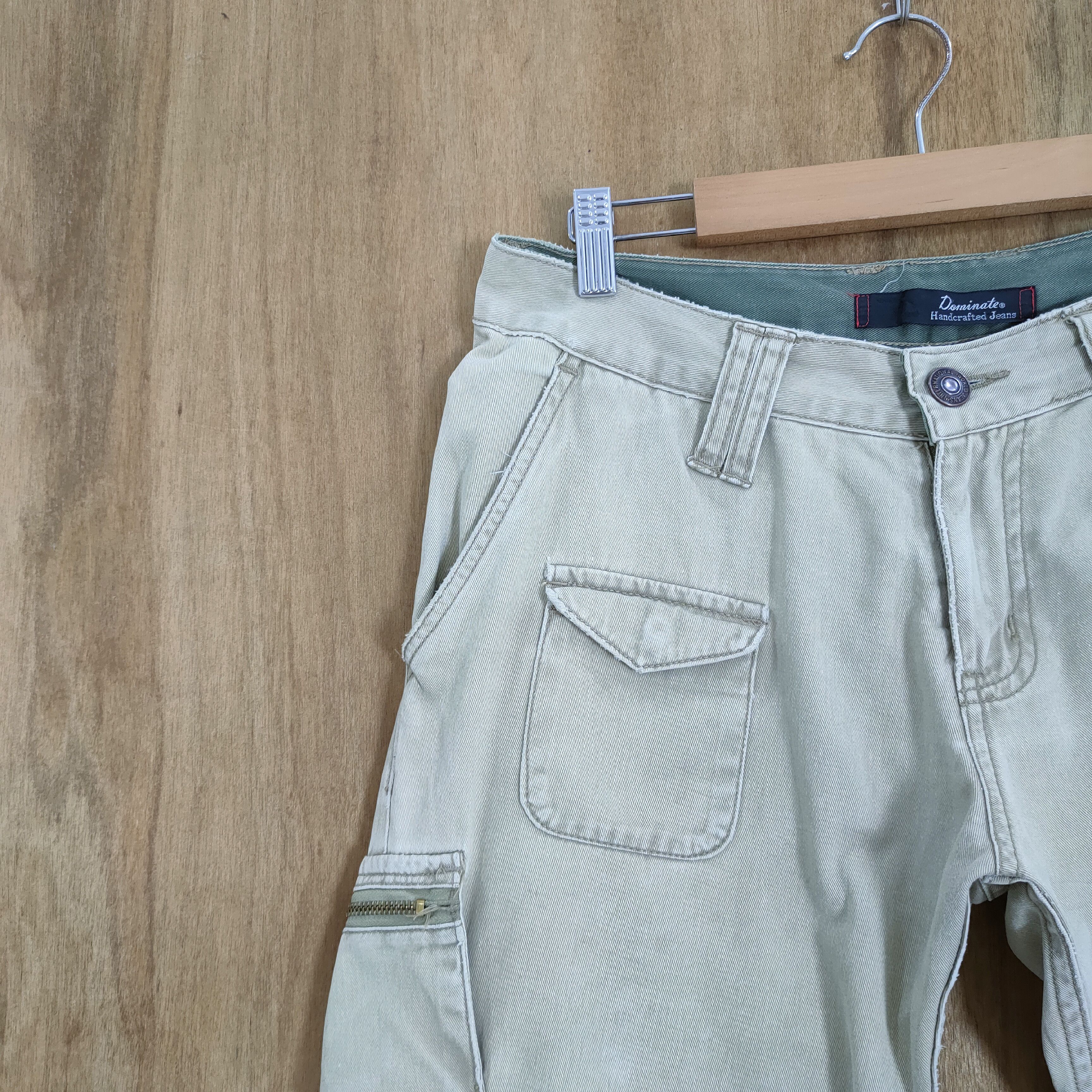 Japanese Brand VINTAGE DOMINATED HANDCRAFTED FADED CARGO PANTS Size US 30 / EU 46 - 5 Thumbnail